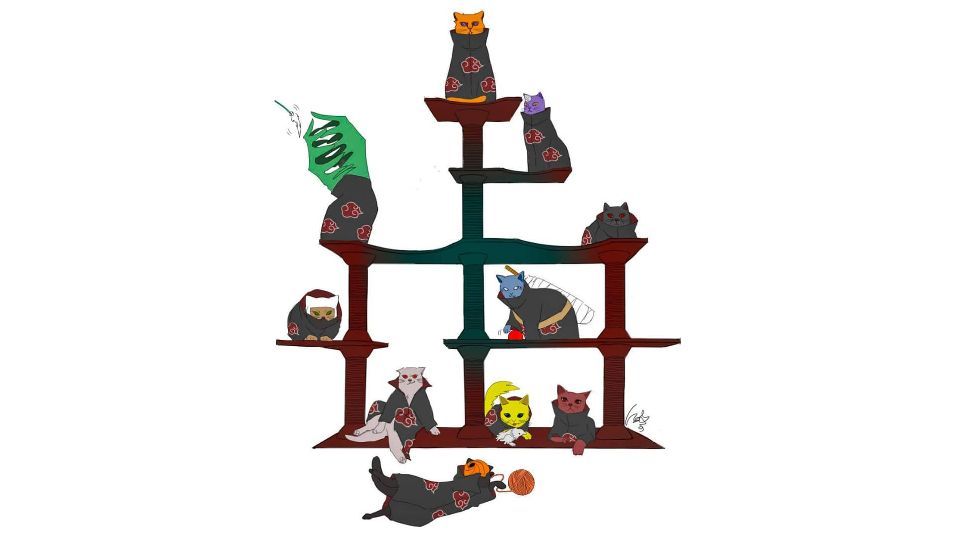 Kediler Akatsuki PC Duvar Kağıdı
