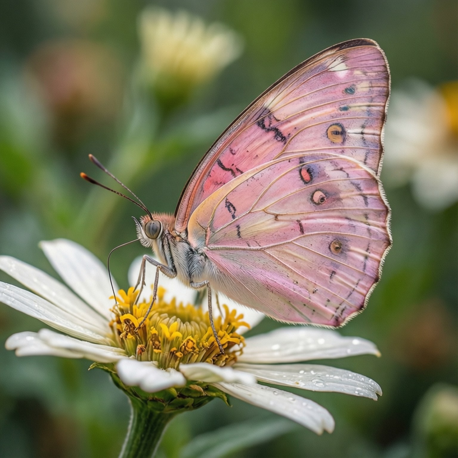 Kelebek Pembe Kanatlar Duvar Kağıdı