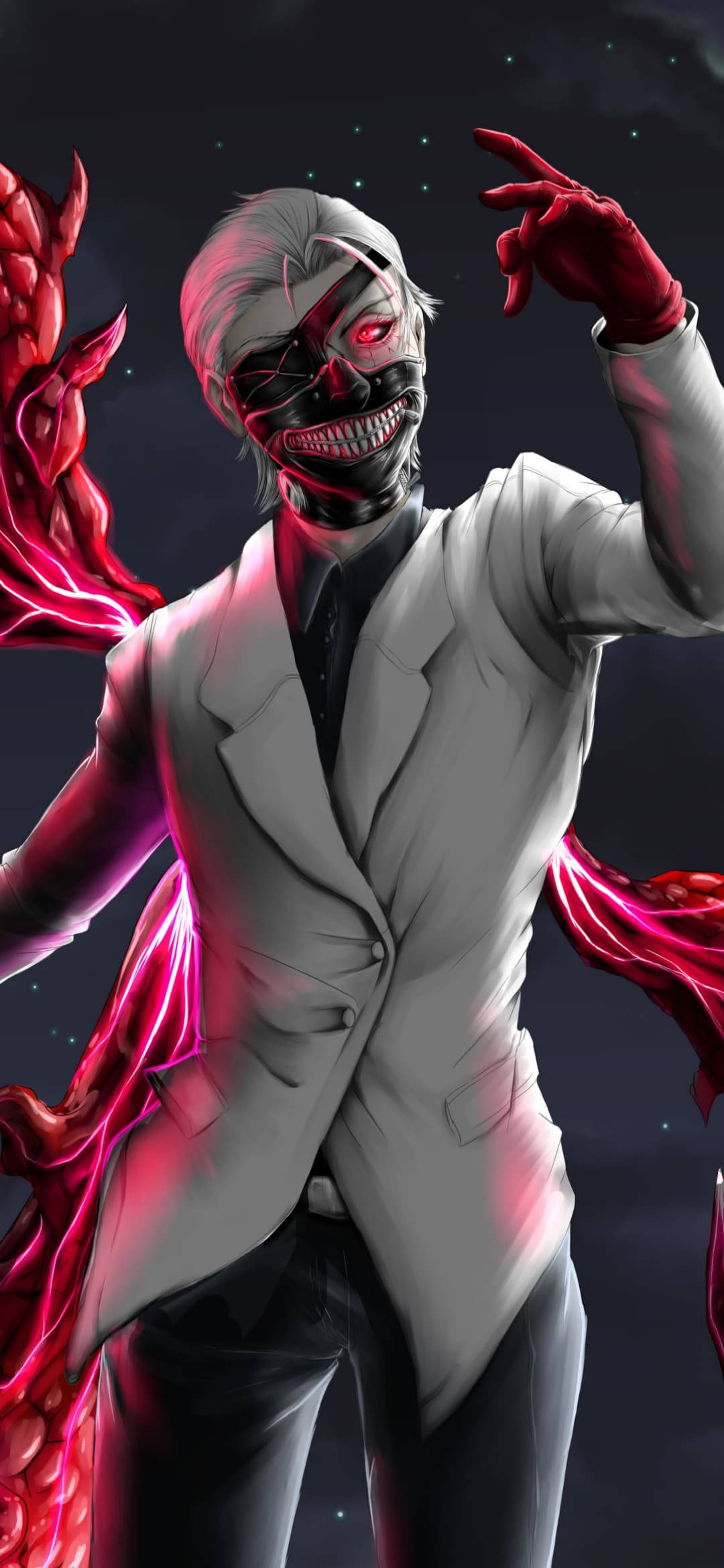 Ken Beyaz Smokin Tokyo Ghoul iPhone Arkaplanı Duvar Kağıdı