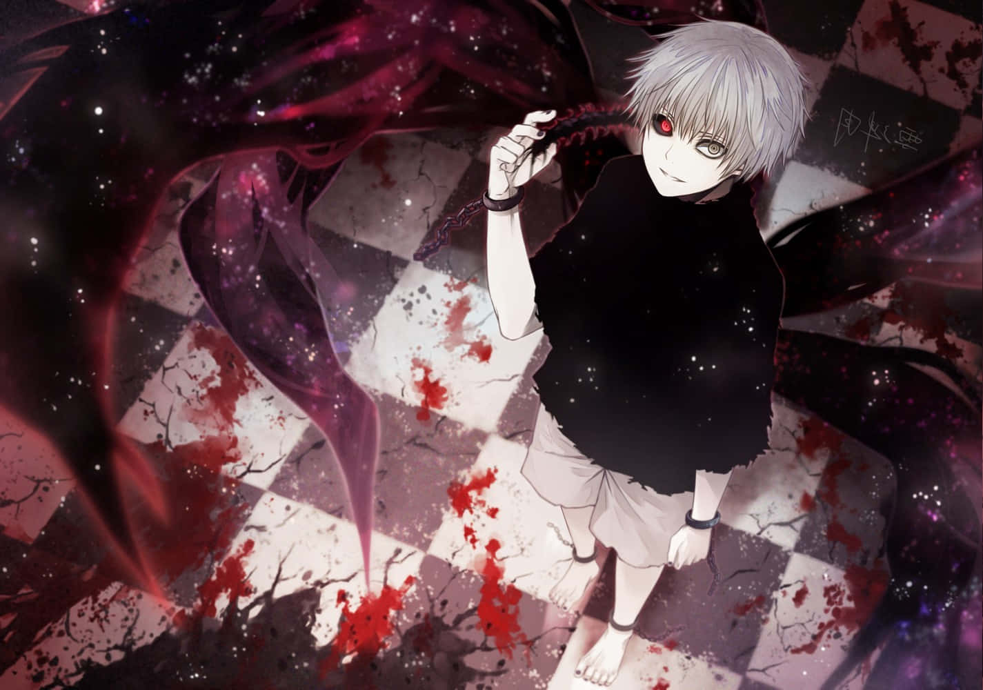 Ken Kaneki Kırkayak Formu Tokyo Ghoul Anime Duvar Kağıdı