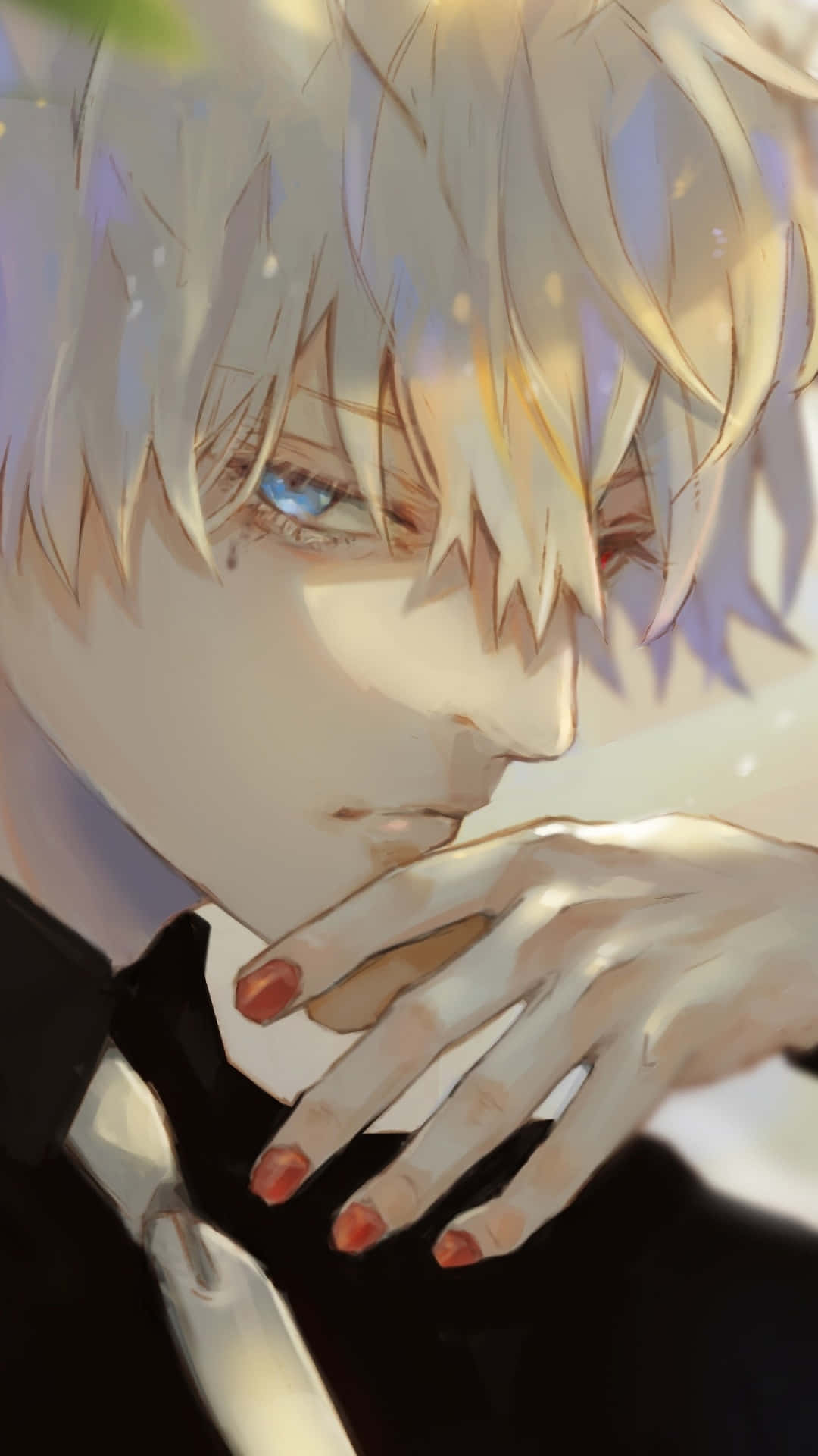 Ken Kaneki Yan Profil Tokyo Ghoul Anime Duvar Kağıdı