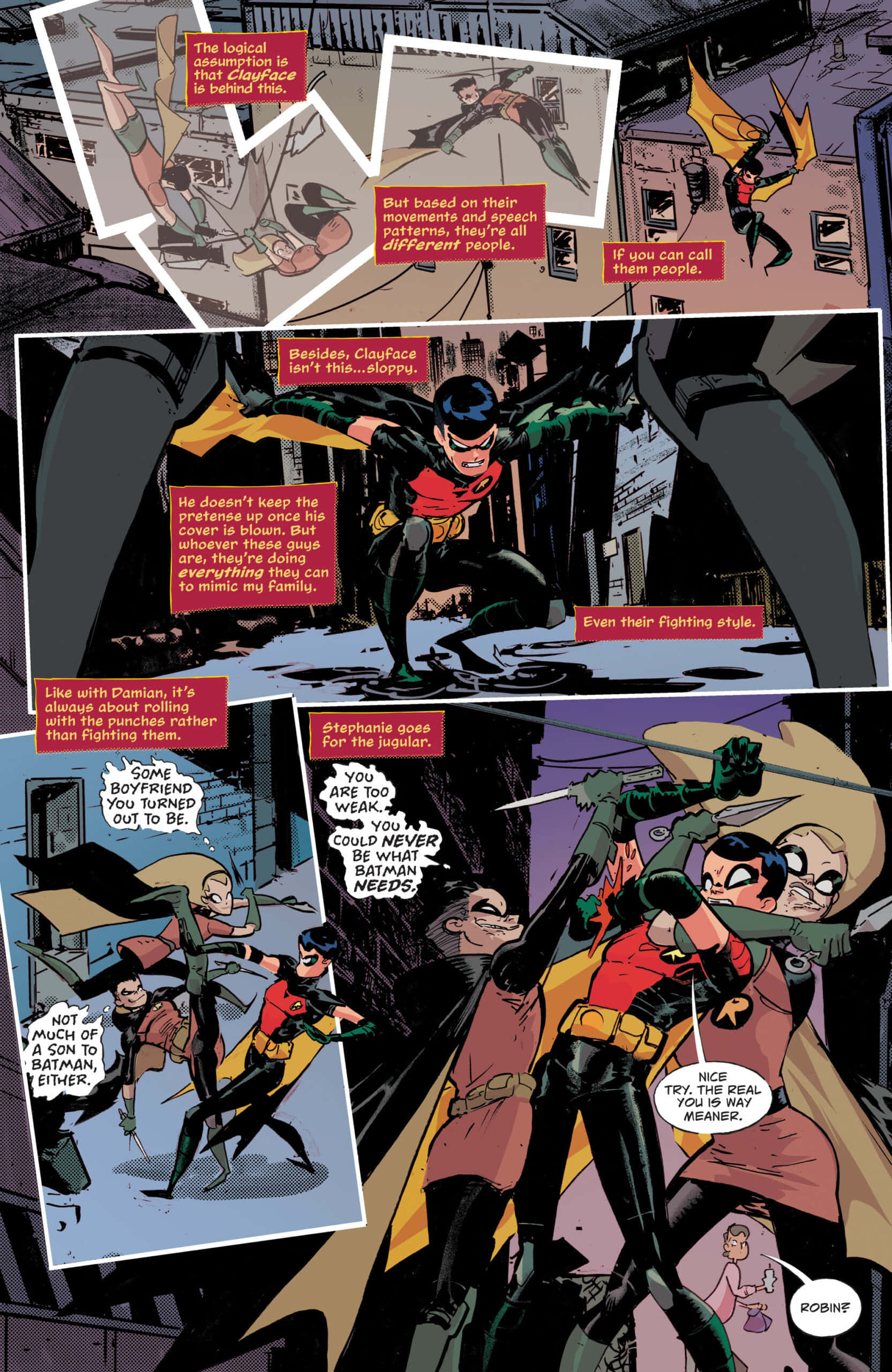 Kendine Güvenen Tim Drake, Süper Kahraman Becerilerini Sergiliyor Duvar Kağıdı
