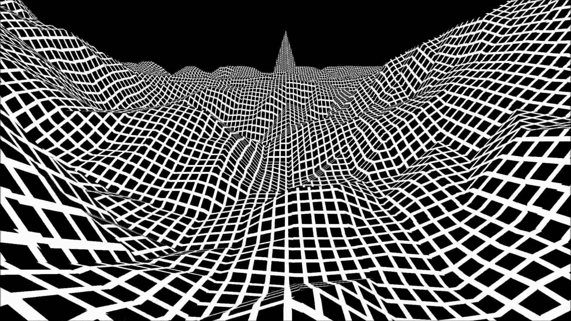 Kendinizi bu sürrealist trippy karanlık estetik manzarasının büyüleyici güzelliğine bırakın. Duvar Kağıdı
