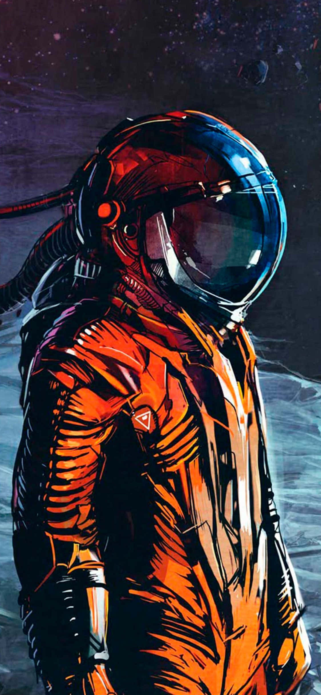 Kendinizi dünya dışı mı hissediyorsunuz? Astronot iPhone'a bir göz atın! Duvar Kağıdı