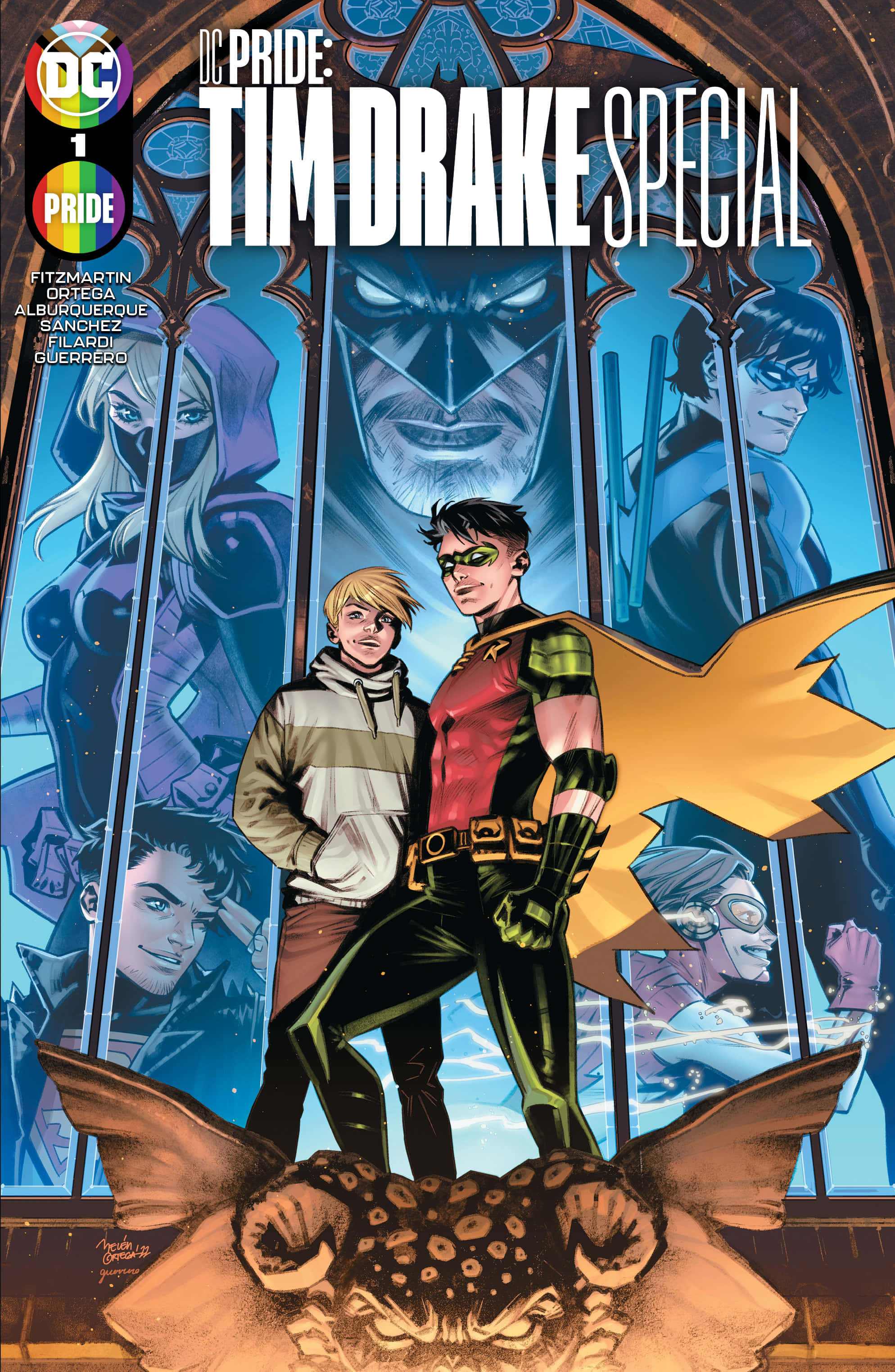 Kentsel Bir Şehir Manzarasında Kızıl Robin Olarak Aksiyona Dalan Tim Drake Duvar Kağıdı