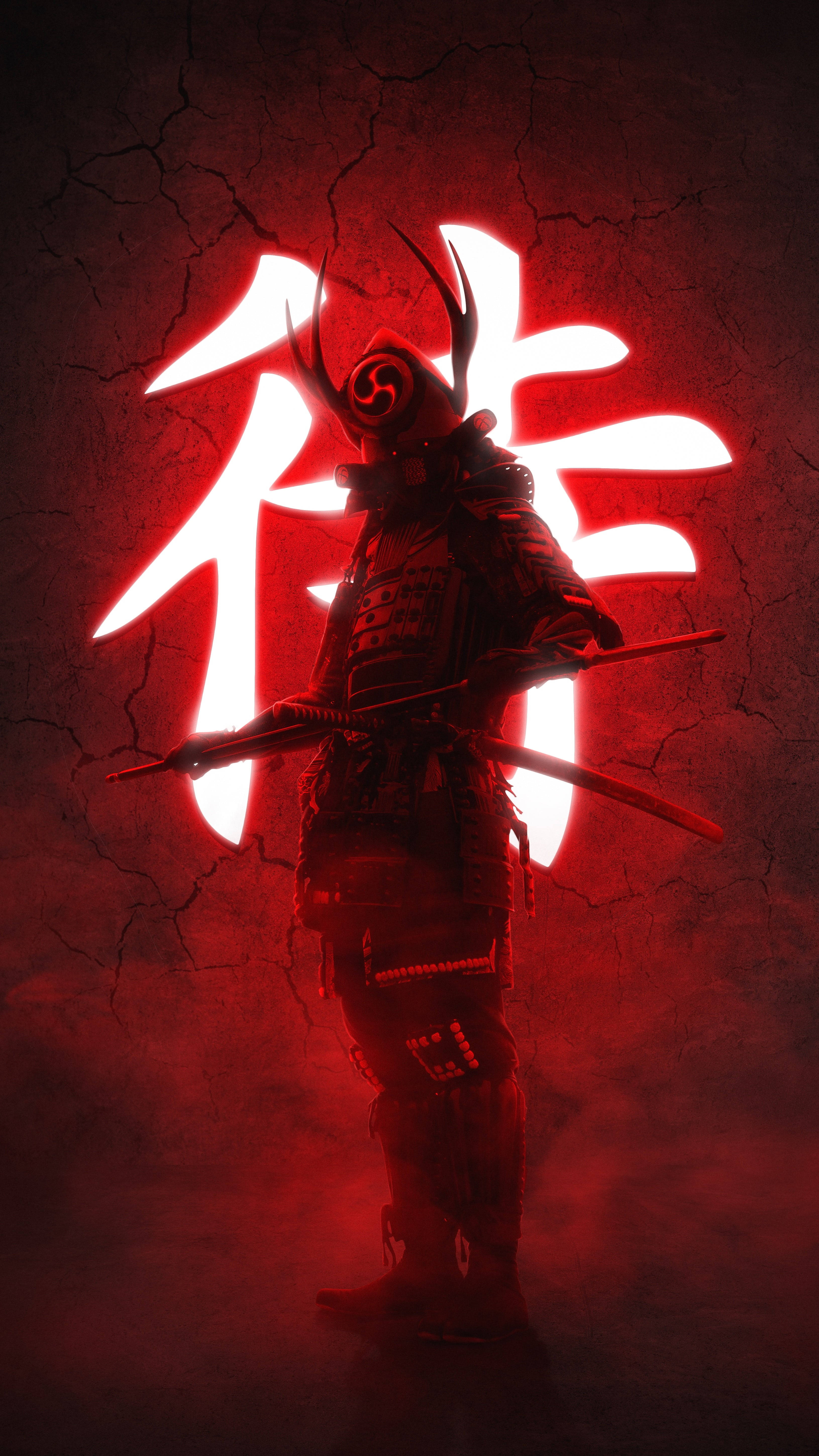 Keren Japon Samurayı Duvar Kağıdı