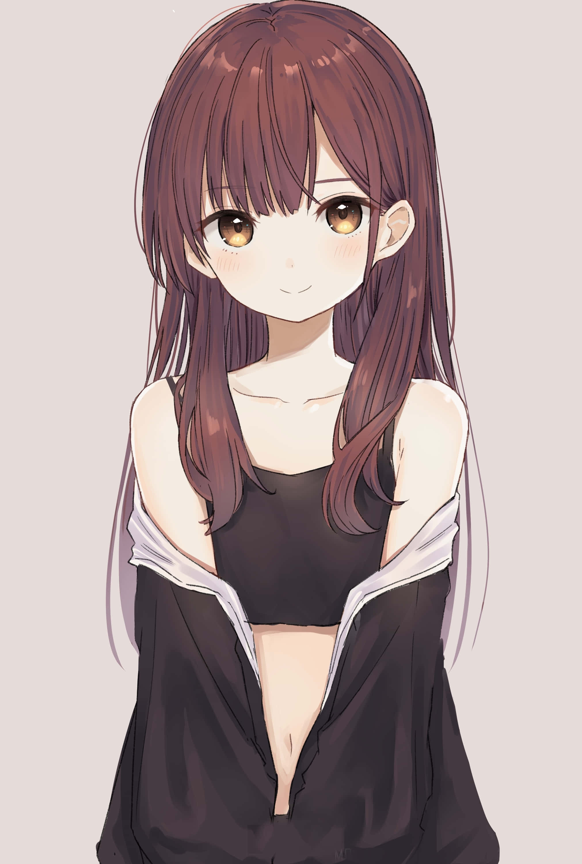 Keyifli Anime Kızı Duvar Kağıdı