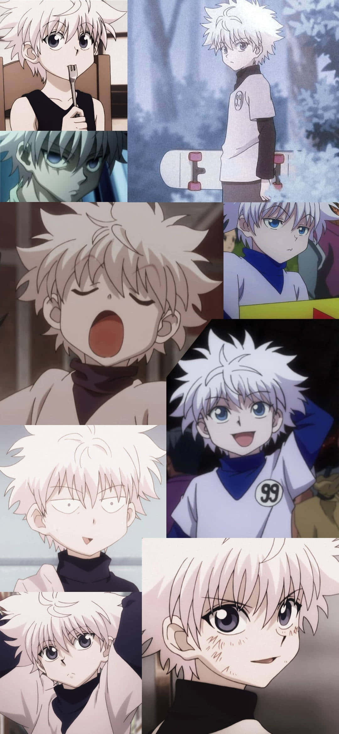 Killua Kolaj Hunter X Hunter PFP Duvar Kağıdı