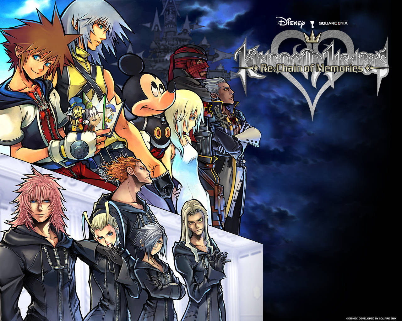 Kingdom Heart Logosuyla Sanat Eseri Duvar Kağıdı