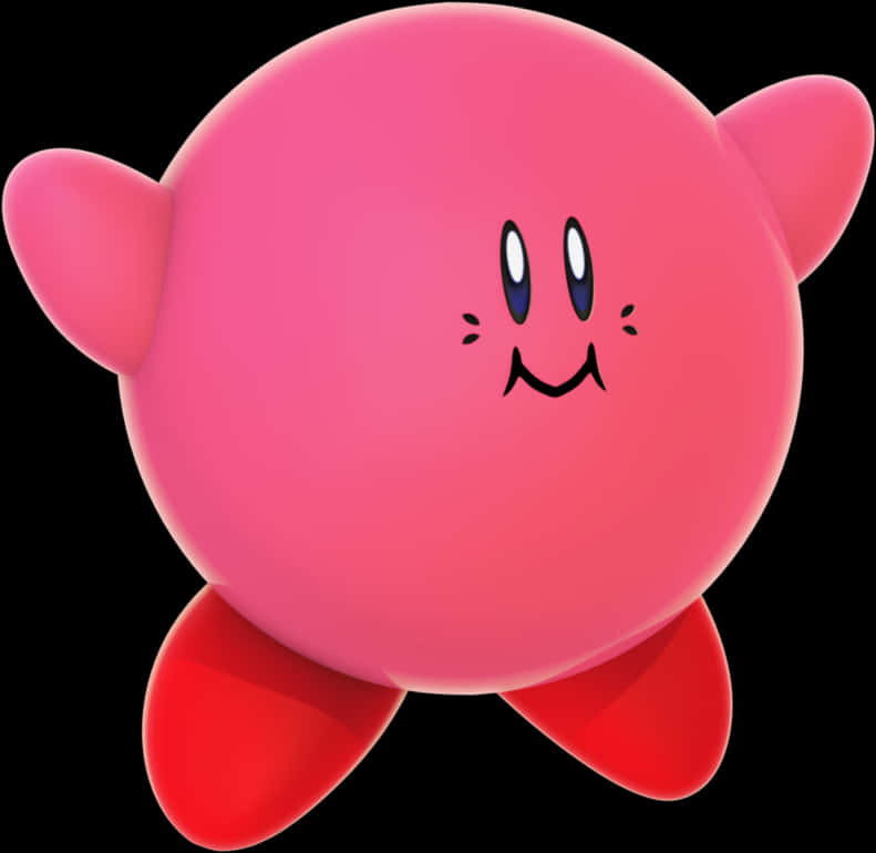 Kirby'in İkonik Pembe Karakteri Duvar Kağıdı