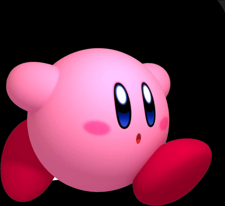 Kirby Karakteri Yakın Çekim Duvar Kağıdı