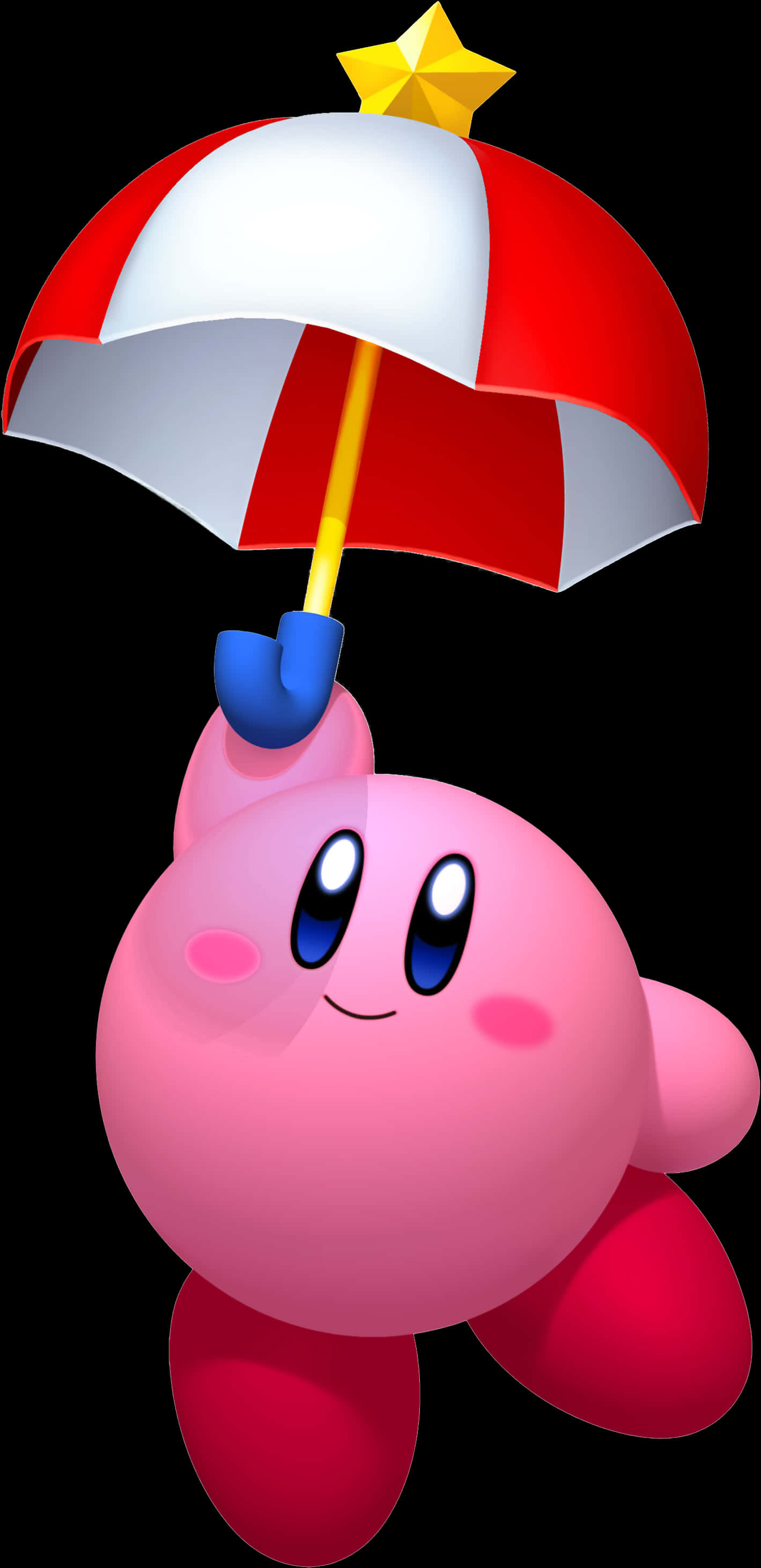 Kirby Şemsiyeyle.PNG Duvar Kağıdı