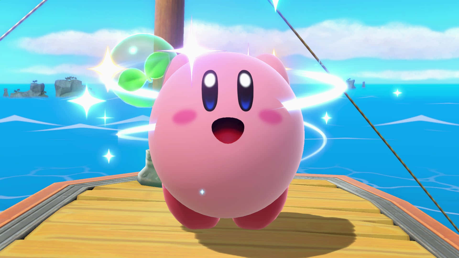 Kirby, Sevimli Topçuk! Duvar Kağıdı