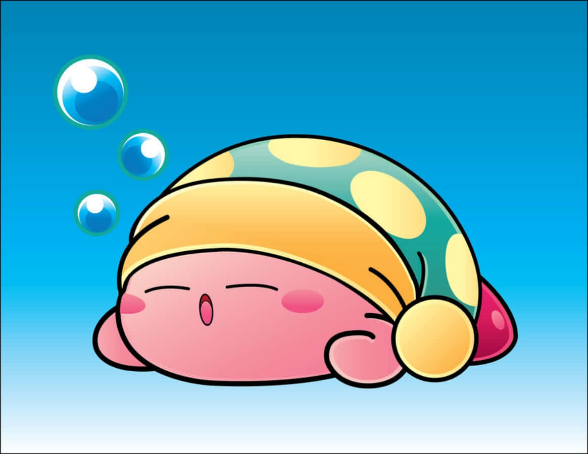 Kirby temalı bir sevgi mesajı içeren sanat eseri. Duvar Kağıdı