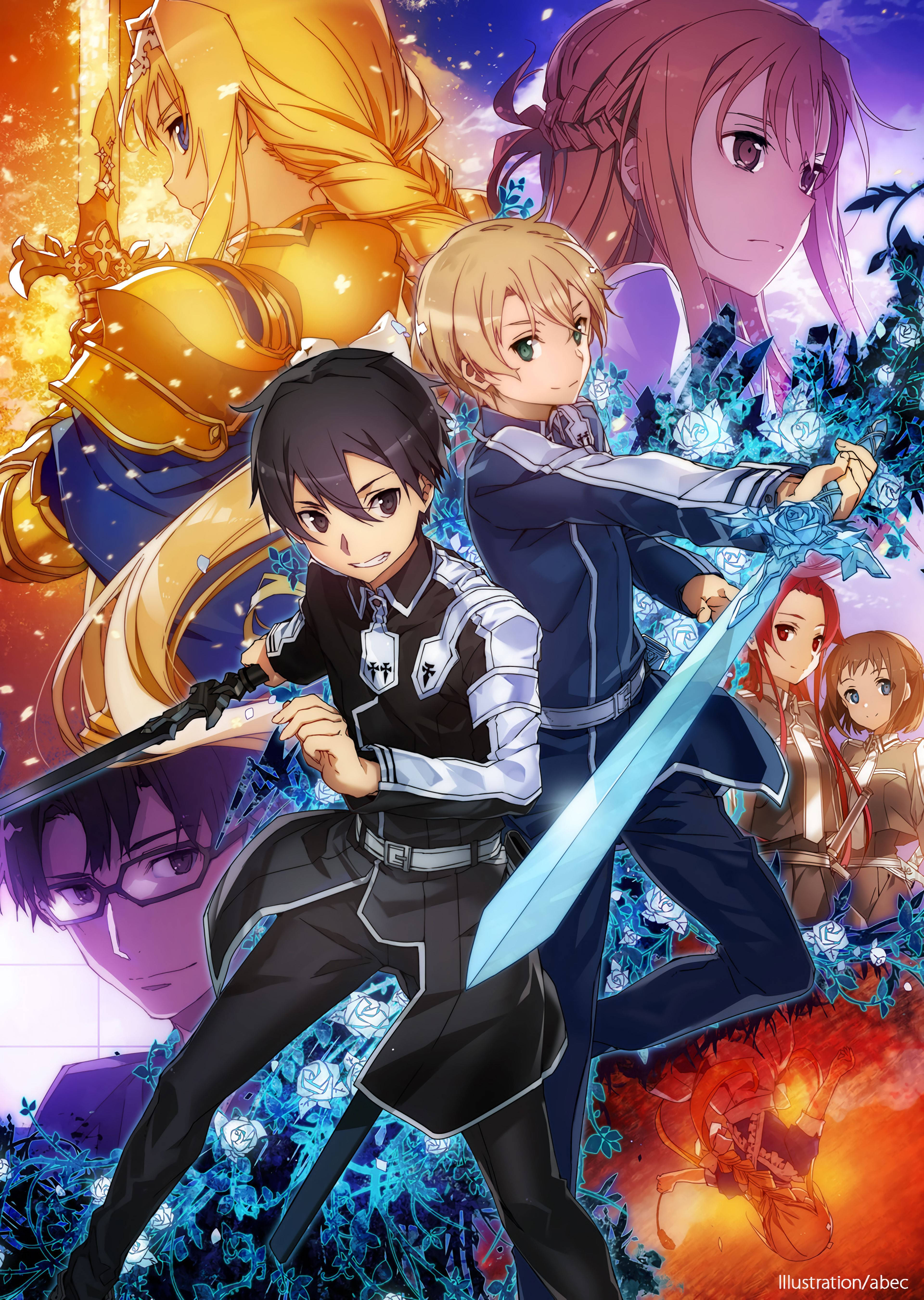 Kirito ve Arkadaşları, SAO'nun Renkli Kadrosu Duvar Kağıdı