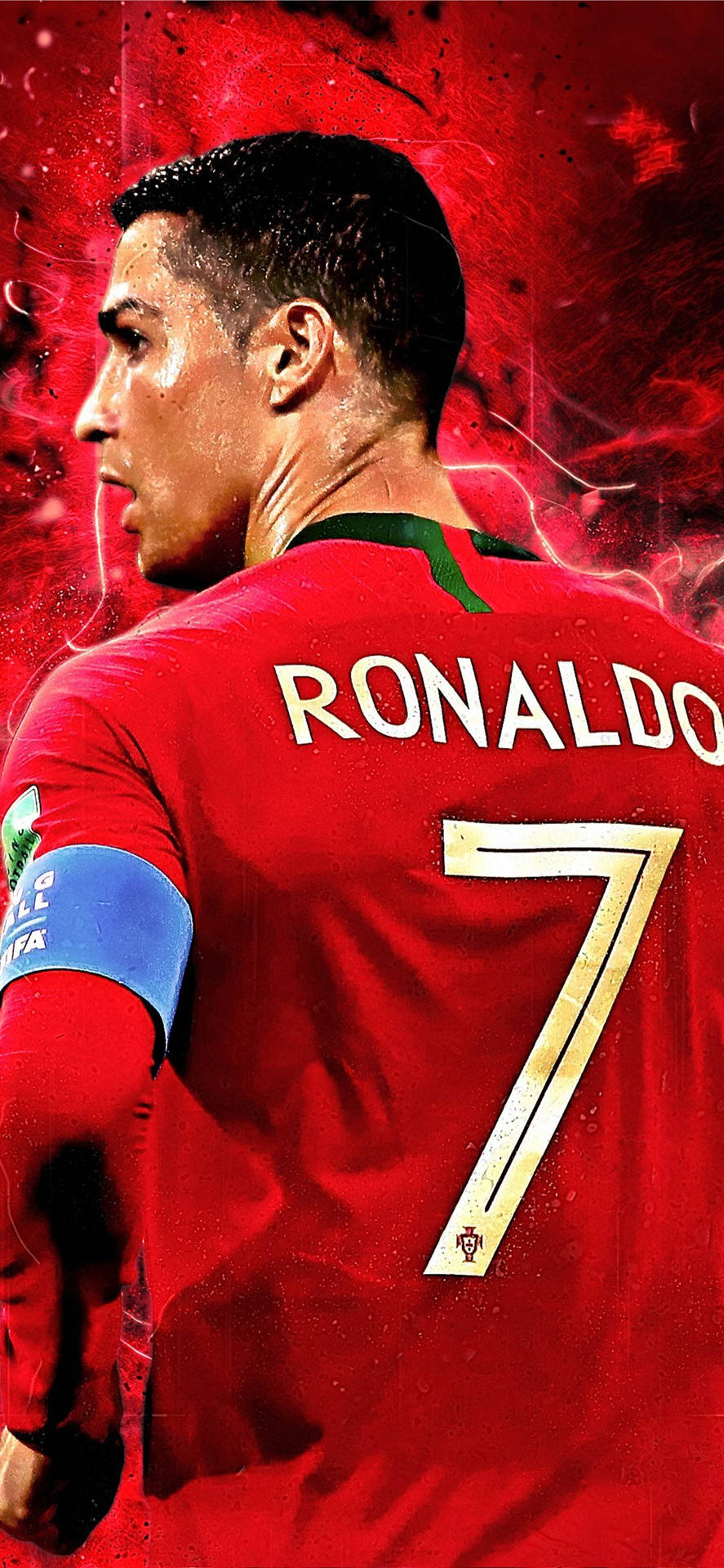 Kırmızı CR7 Cristiano Ronaldo iPhone — Cristiano Ronaldo Duvar Kağıdı