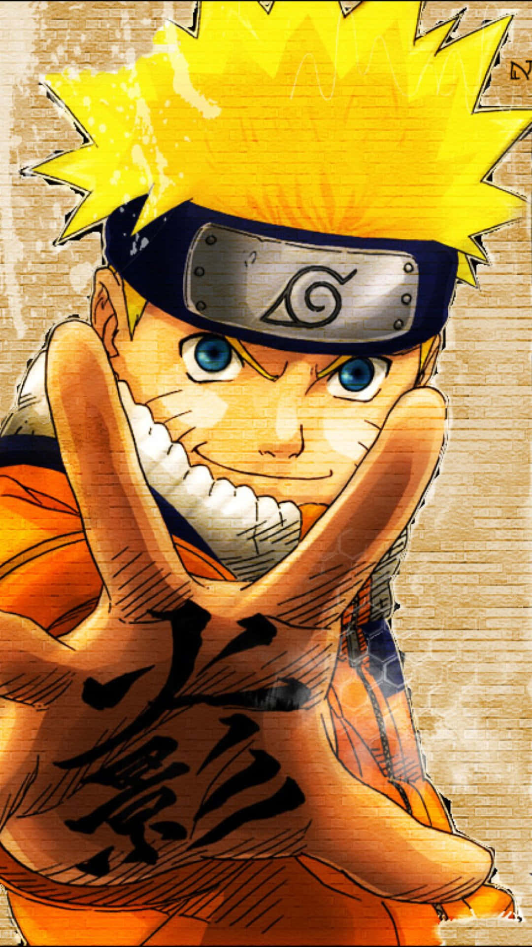 Kızgın Naruto Aksiyon Pozu Duvar Kağıdı