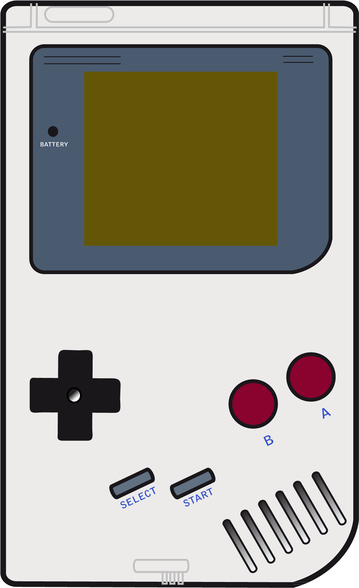 Klasik Gameboy Vektör İllüstrasyonu Duvar Kağıdı