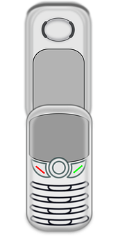 Klasik Kapaklı Telefon Vektör Çizimi Duvar Kağıdı