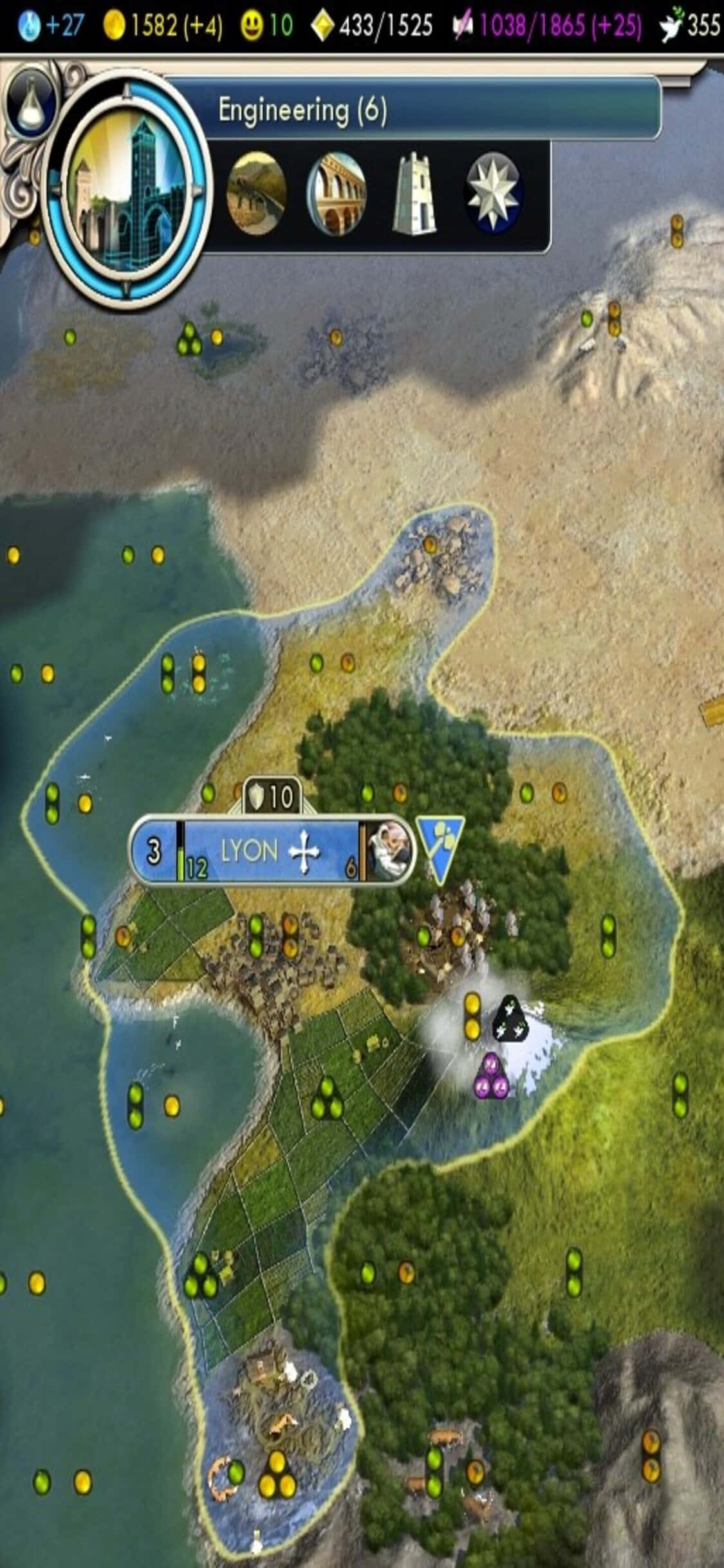 Klasik sıra tabanlı strateji oyunu Civilization V'i iPhone X'inizde oynayın Duvar Kağıdı