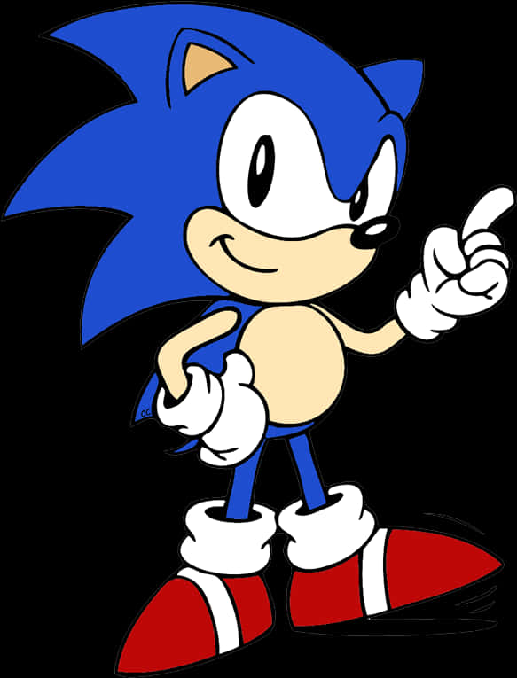 Klasik Sonic İşaret Ediyor Duvar Kağıdı