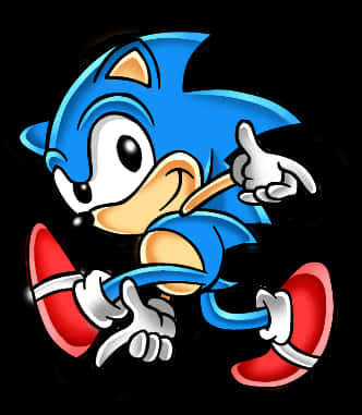 Klasik Sonic İşaret Ediyor Duvar Kağıdı