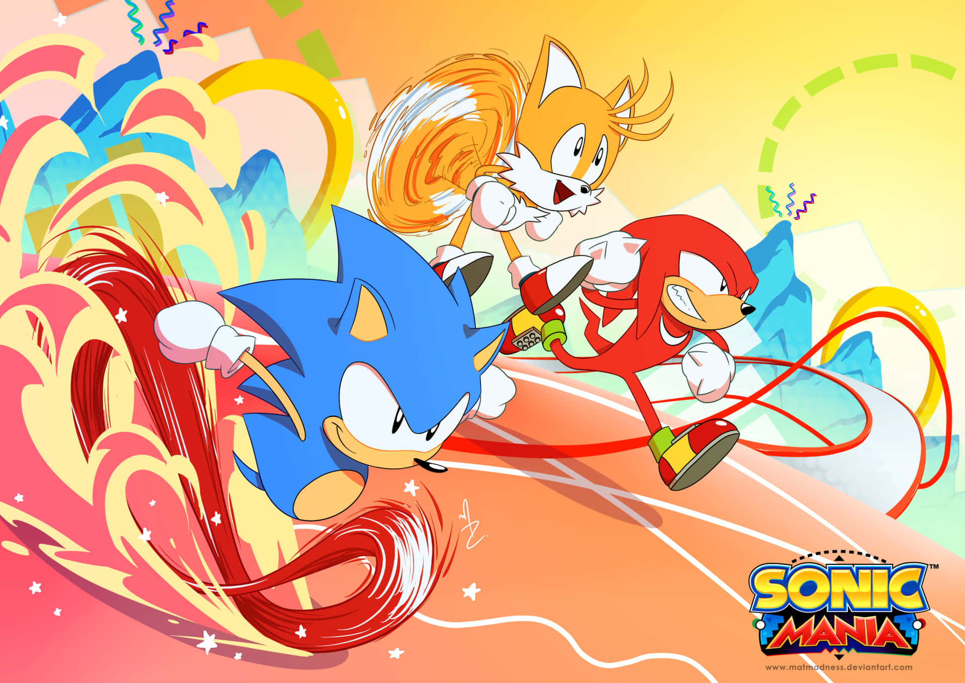Klasik yandan kaydırmalı oyunun zirvesini Sonic Mania ile oynayın! Duvar Kağıdı