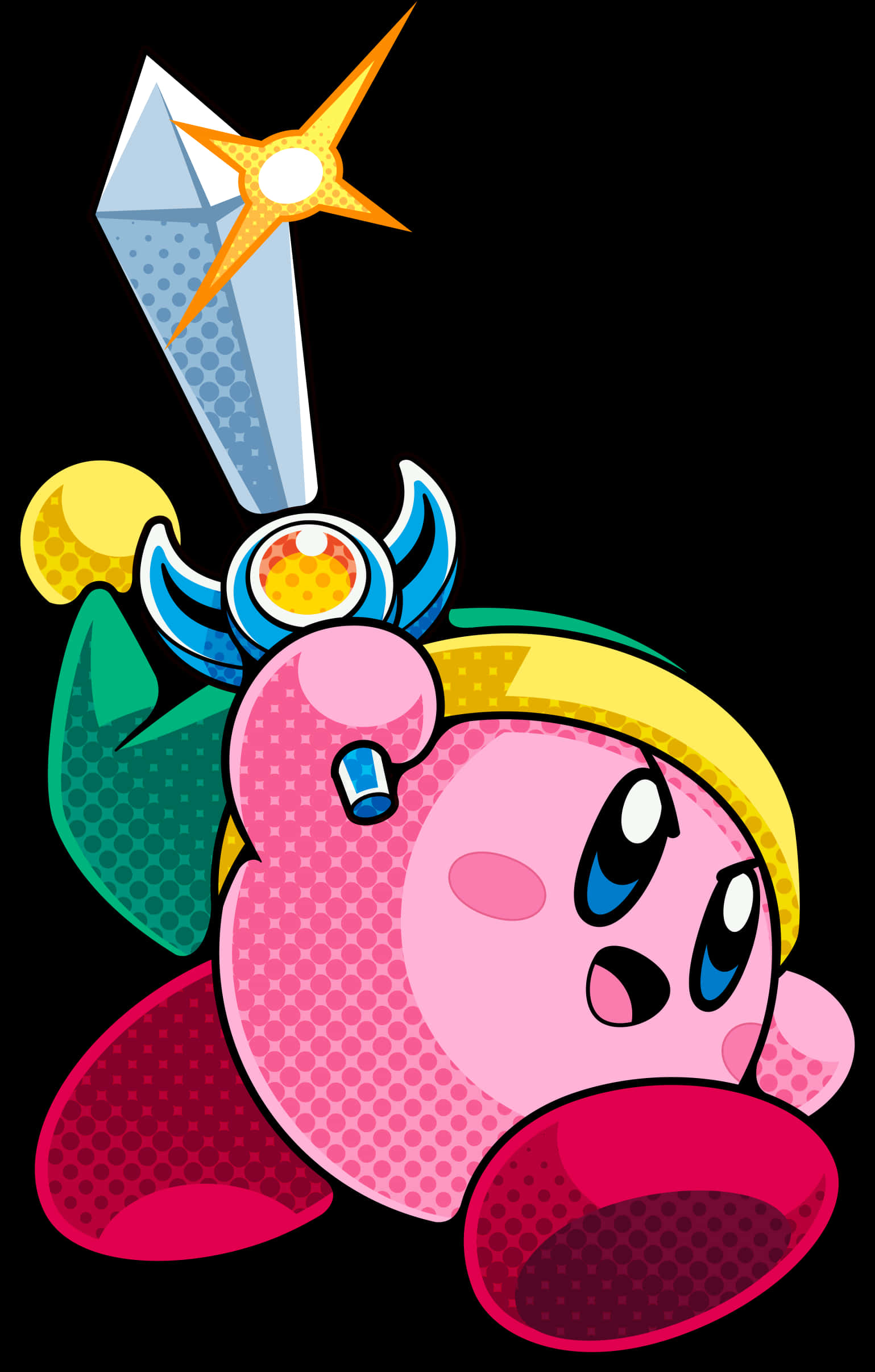 Kılıçlı Kirby İllüstrasyonu Duvar Kağıdı