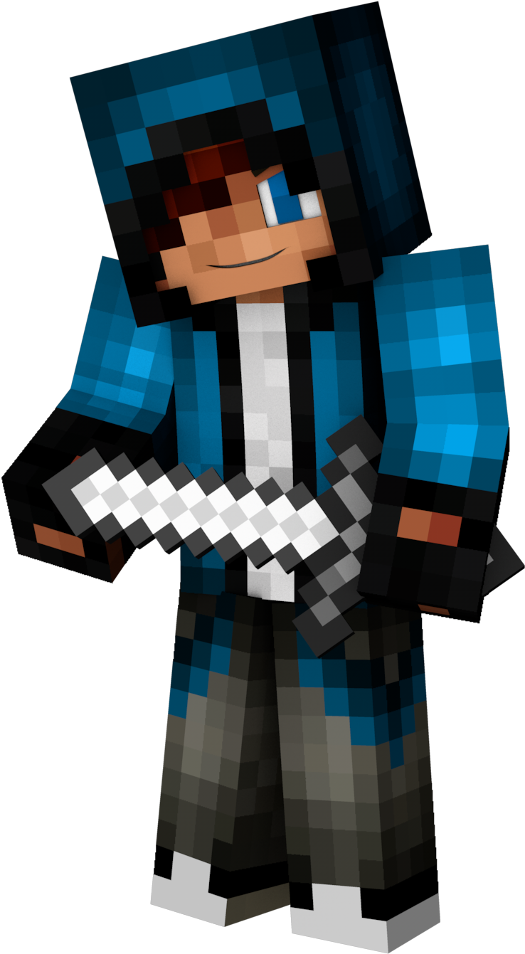 Kılıçlı Minecraft Karakteri Duvar Kağıdı