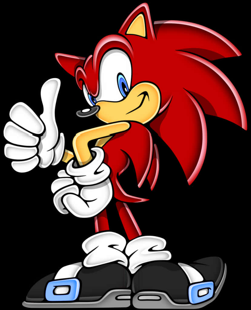 Knuckles Başparmak Beğenisi Vektör Sanatı Duvar Kağıdı