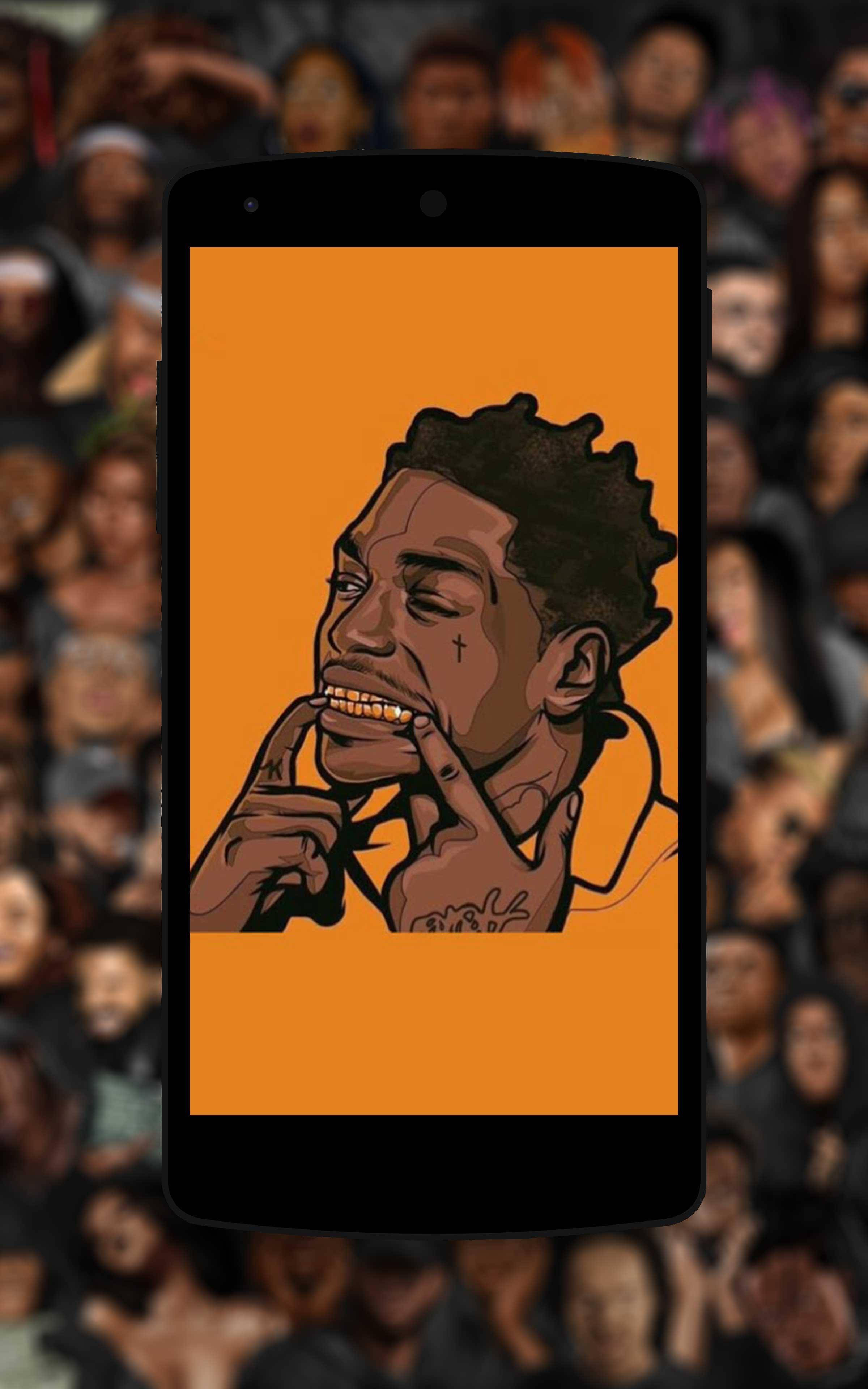 Kodak Black Telefon Sanatı Duvar Kağıdı