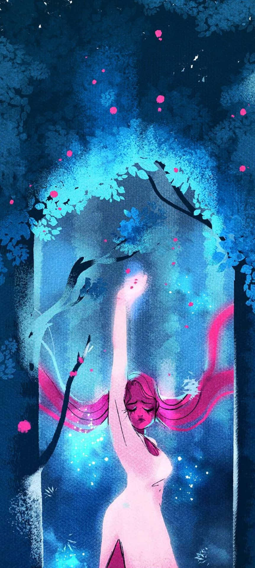 Lore Olympus Webtoon Kol Kaldırma Duvar Kağıdı