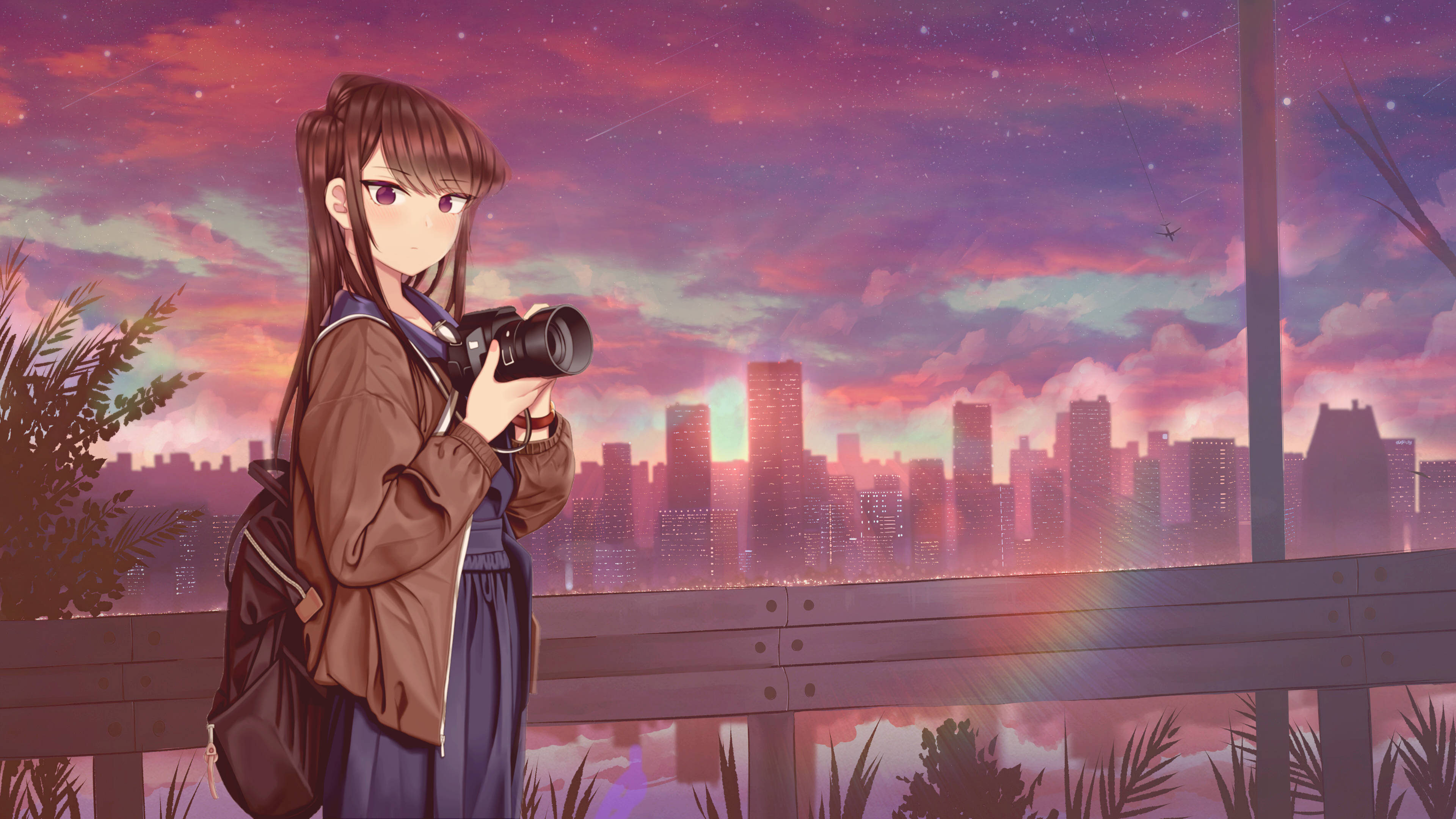 Komi San Japon Lise Öğrencisi — Anime manzara GIF Duvar Kağıdı