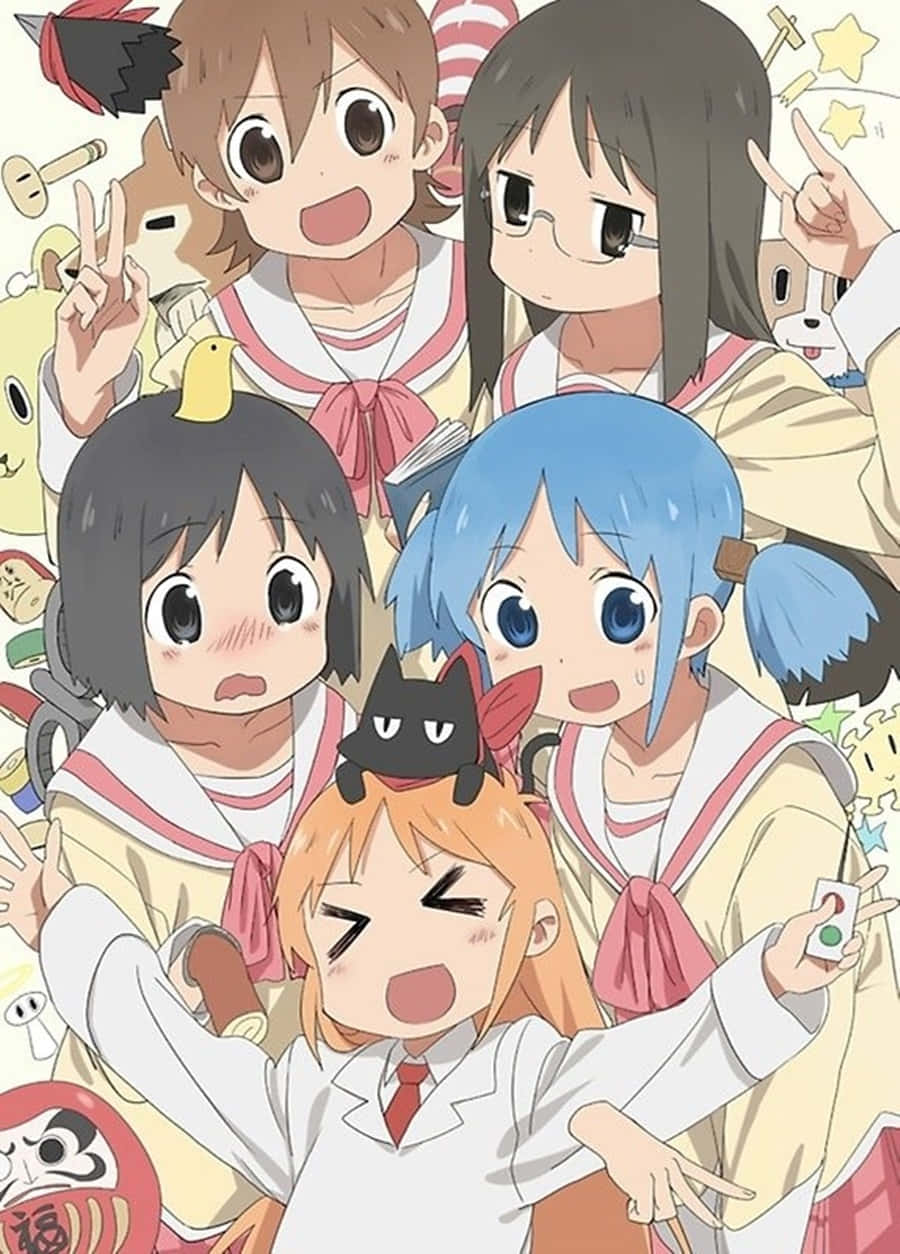 Komik anime arkadaş grubu Duvar Kağıdı