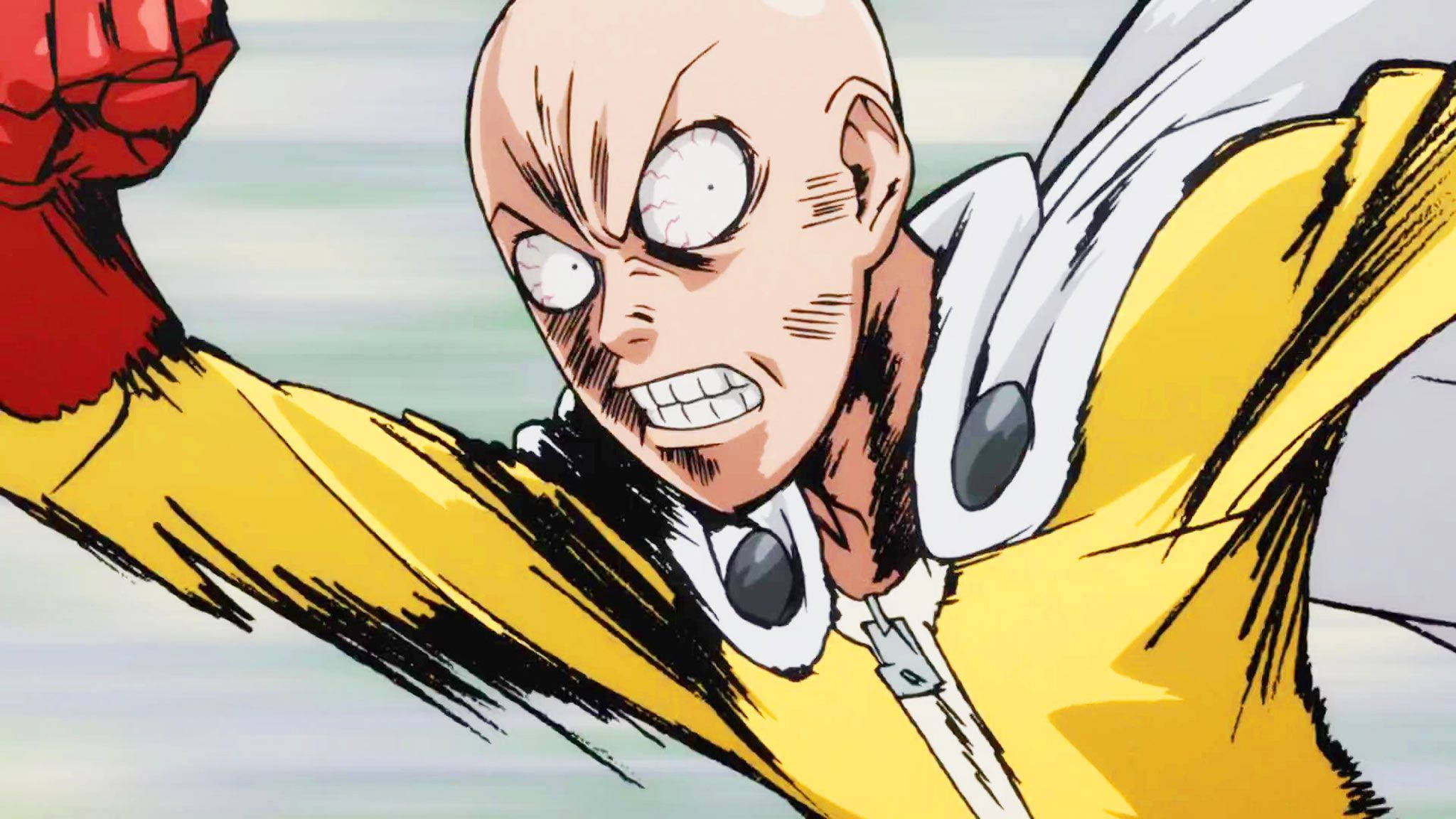 Komik Anime Saitama Hızlı Koşuyor Duvar Kağıdı