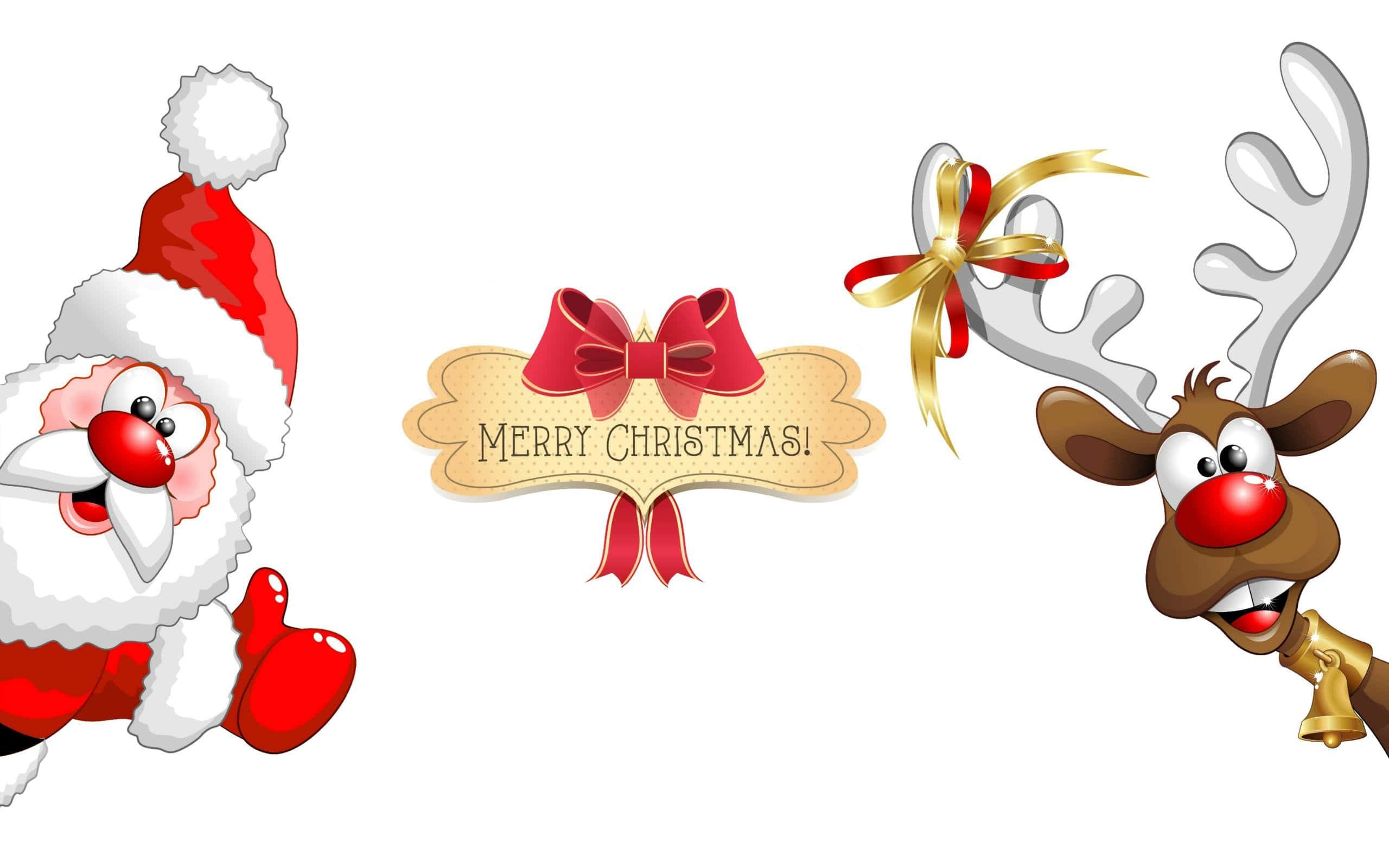 Komik Bir Noel Buluşması Duvar Kağıdı