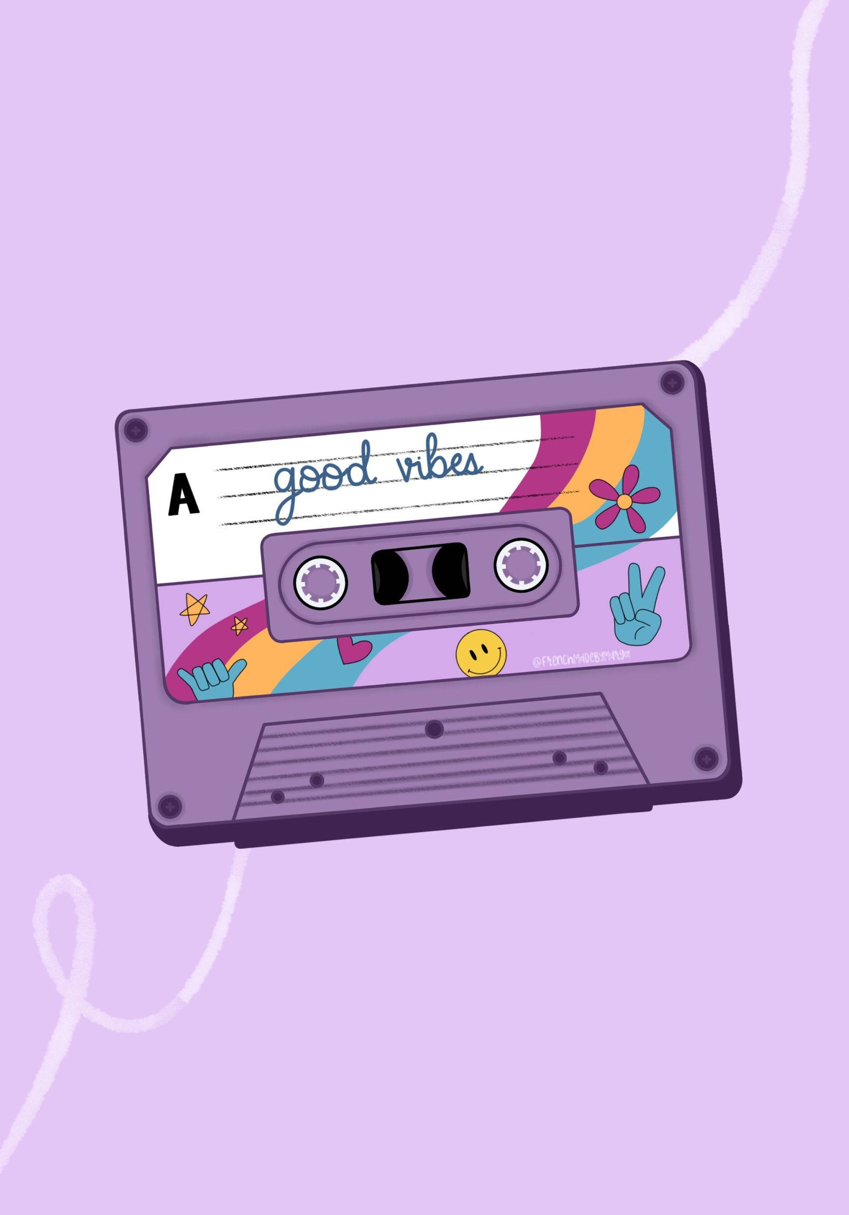 Kompakt Kaset Müzik Estetiği Duvar Kağıdı