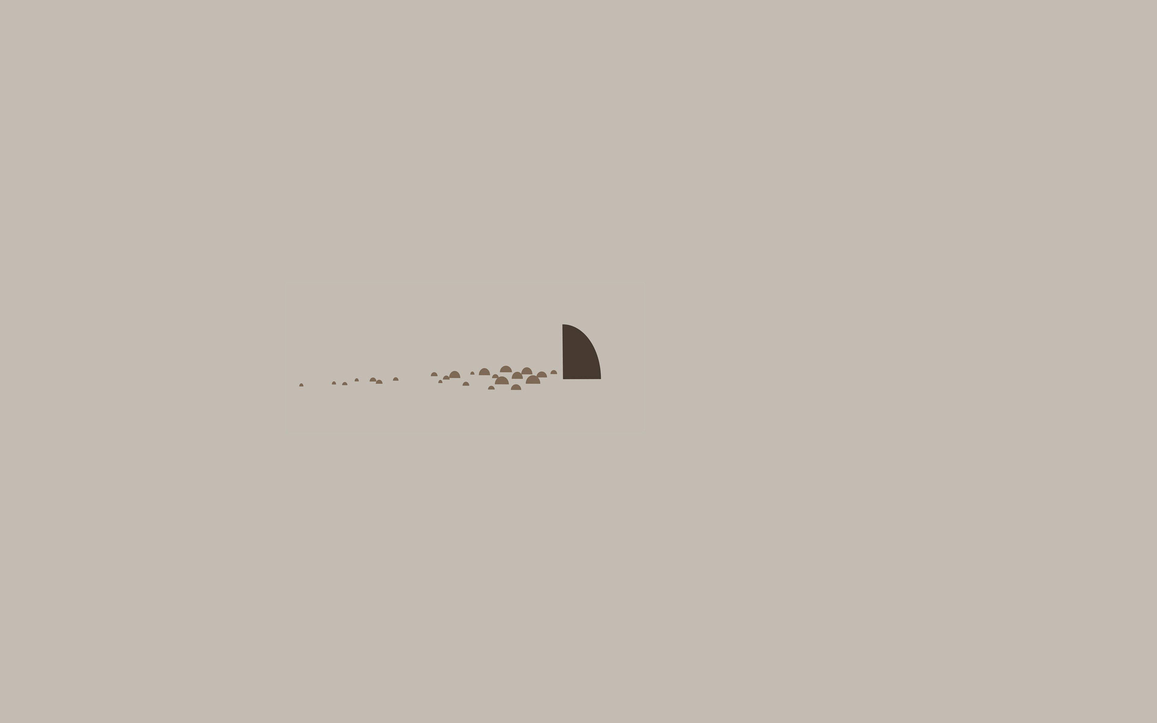 Köpek Balığı Minimalist Estetik Dizüstü Bilgisayar Duvar Kağıdı