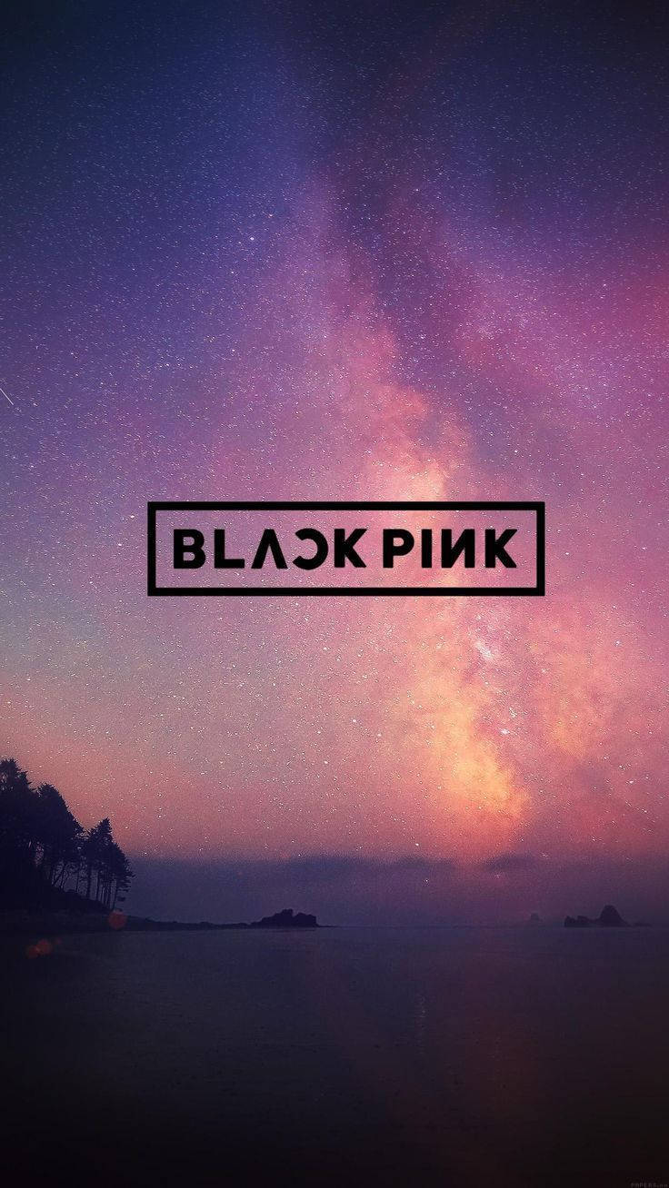 Kore Pop Sensasyonu Blackpink'in Fütüristik Logosu Duvar Kağıdı