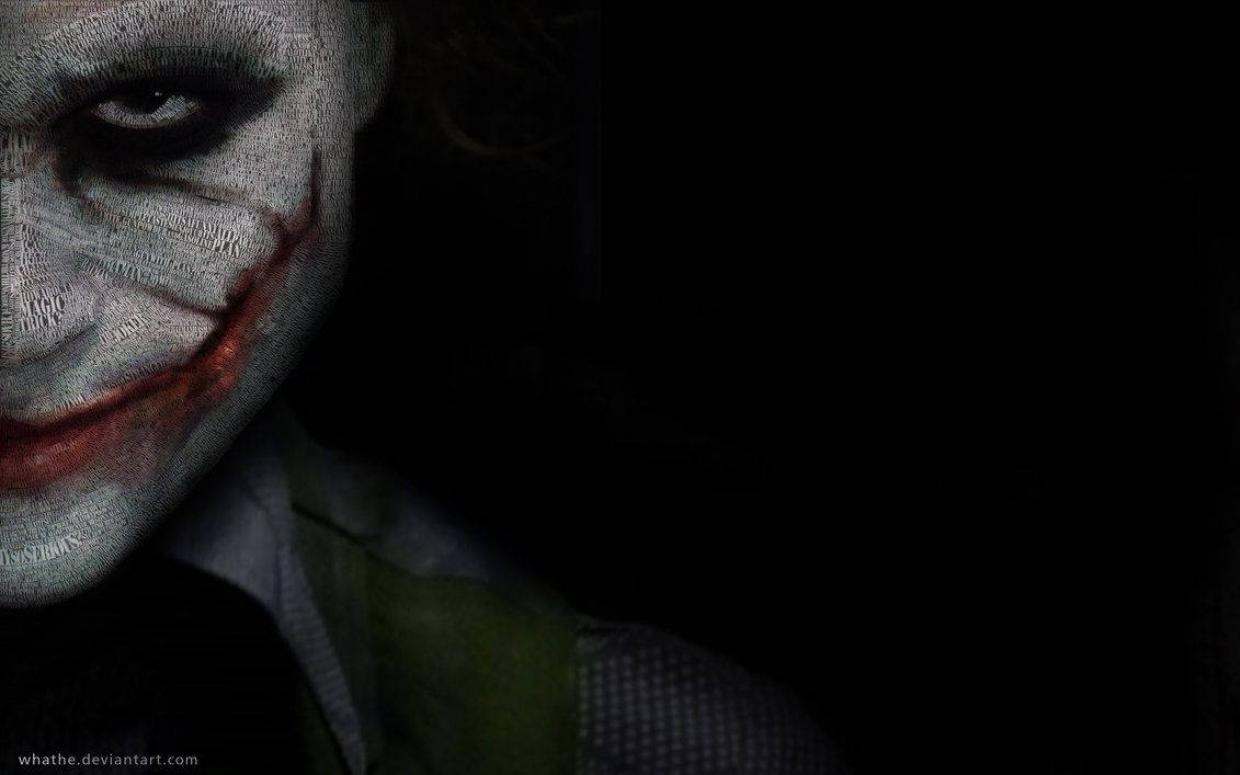 Korkunç Yarım Yüz Joker Duvar Kağıdı