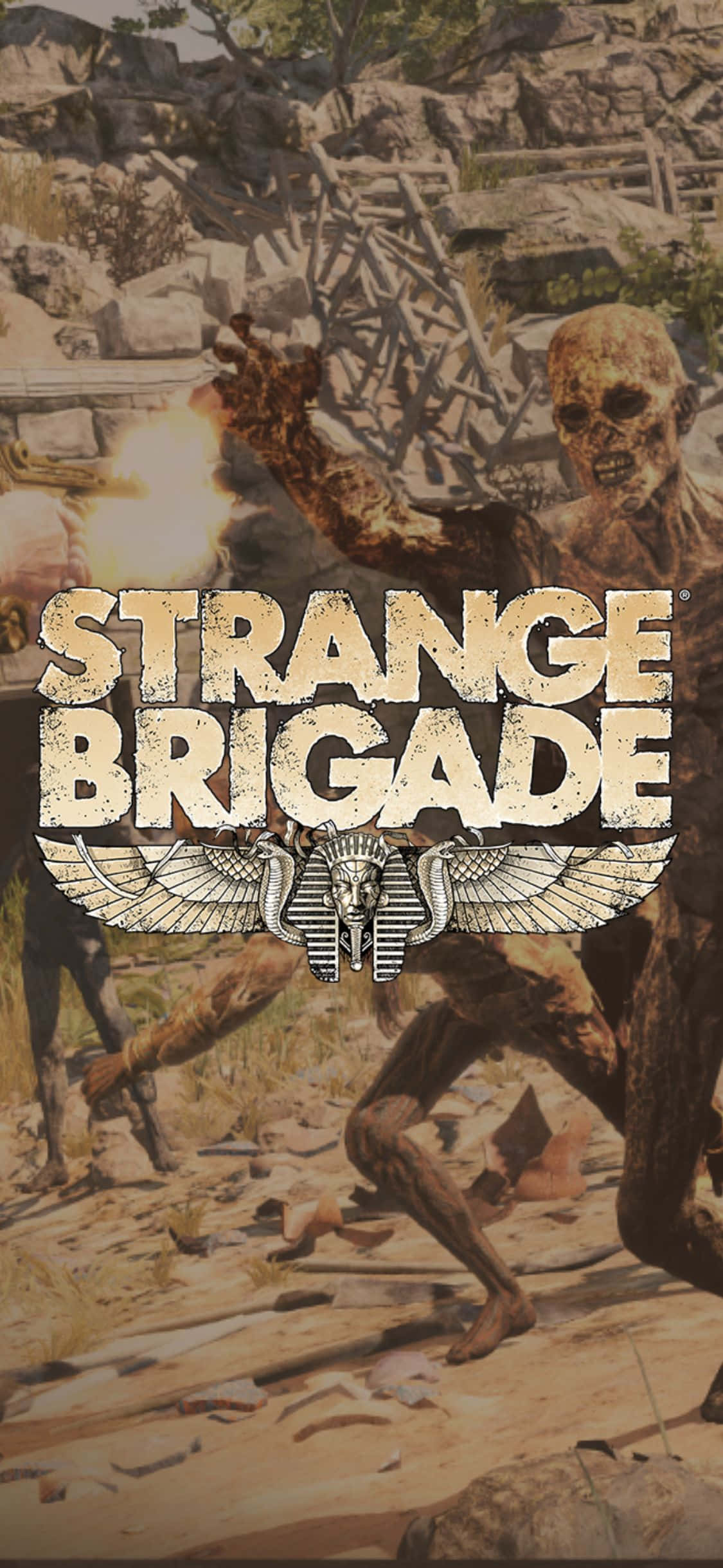 İskelet Zombiler Koşuyor iPhone X Strange Brigade Arkaplan Duvar Kağıdı