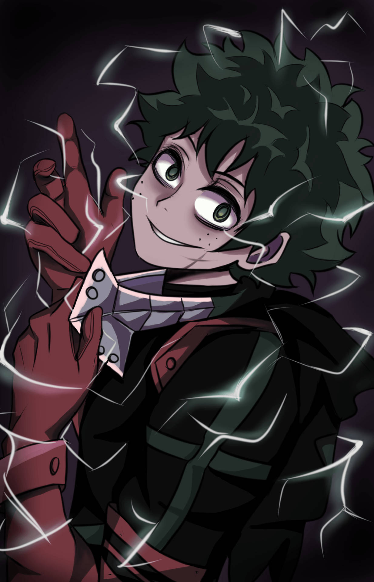 Kötü Deku Beyaz Şimşek Hayran Sanatı Duvar Kağıdı