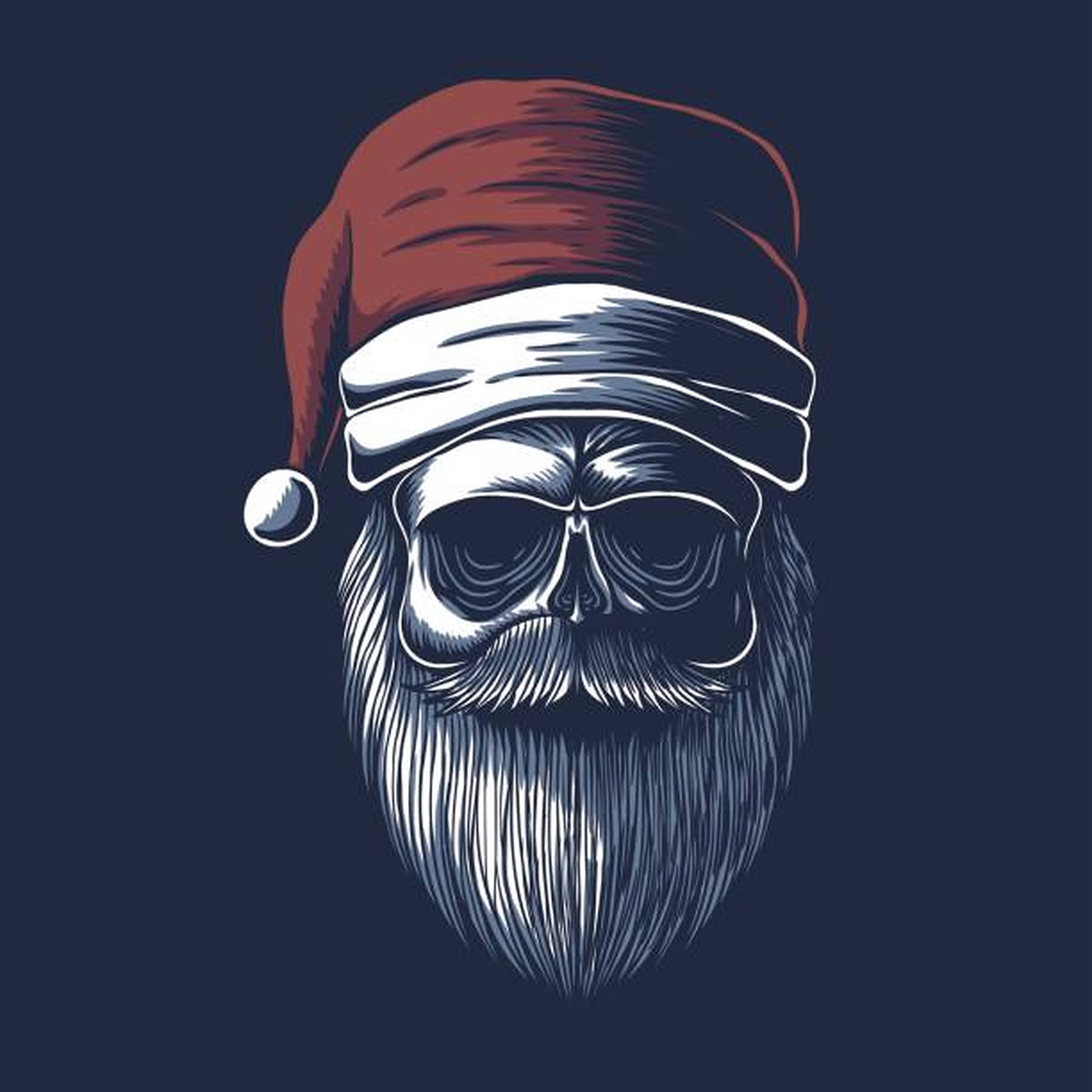 Kötü Noel Baba'nın Kafatası Duvar Kağıdı