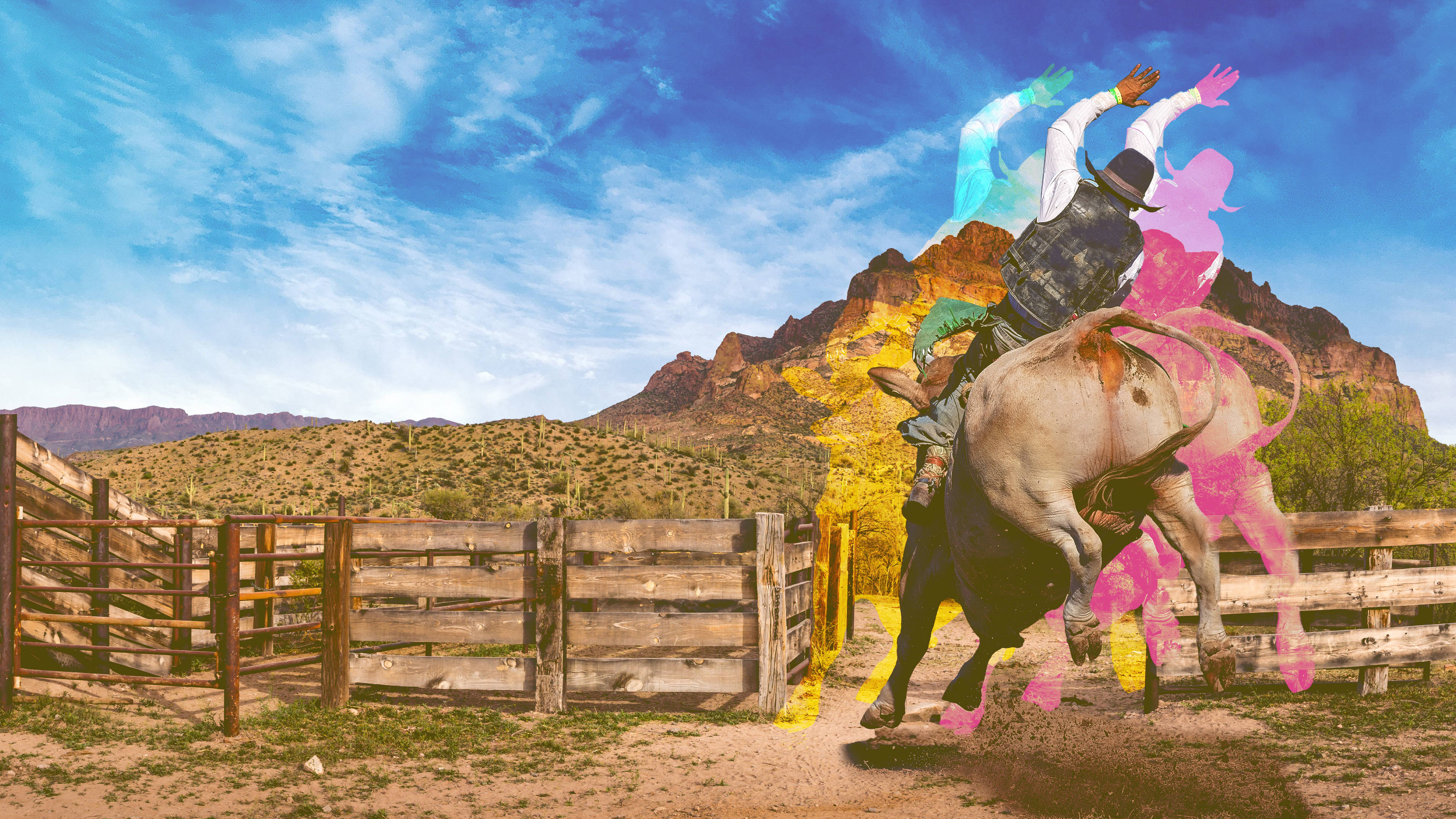 Kovboy Rodeo Estetiği Duvar Kağıdı
