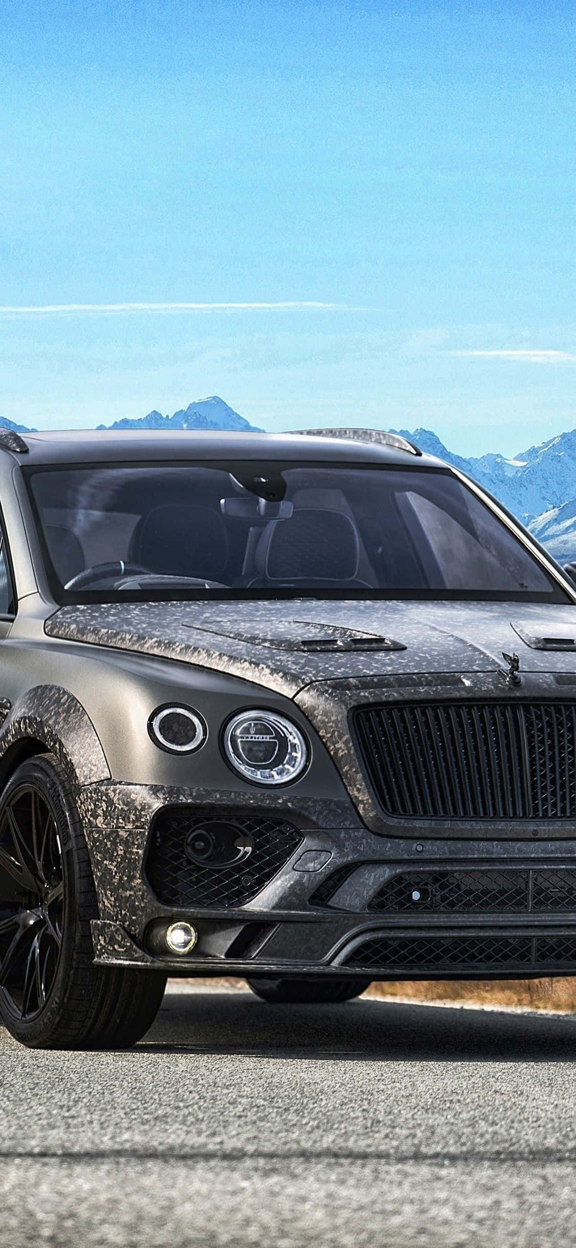 Koyu Gri Bentayga Bentley iPhone Duvar Kağıdı