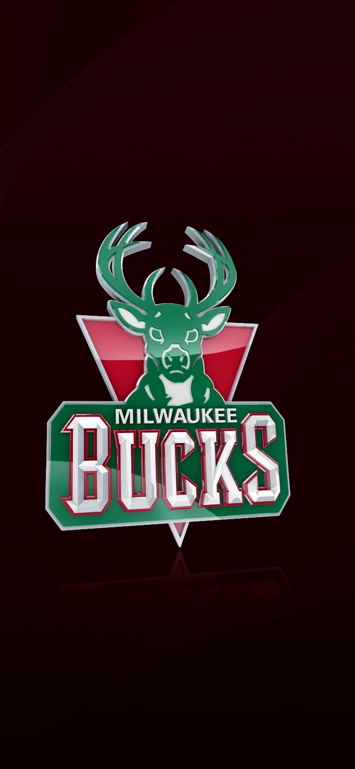 Koyu Kırmızı Milwaukee Bucks Duvar Kağıdı