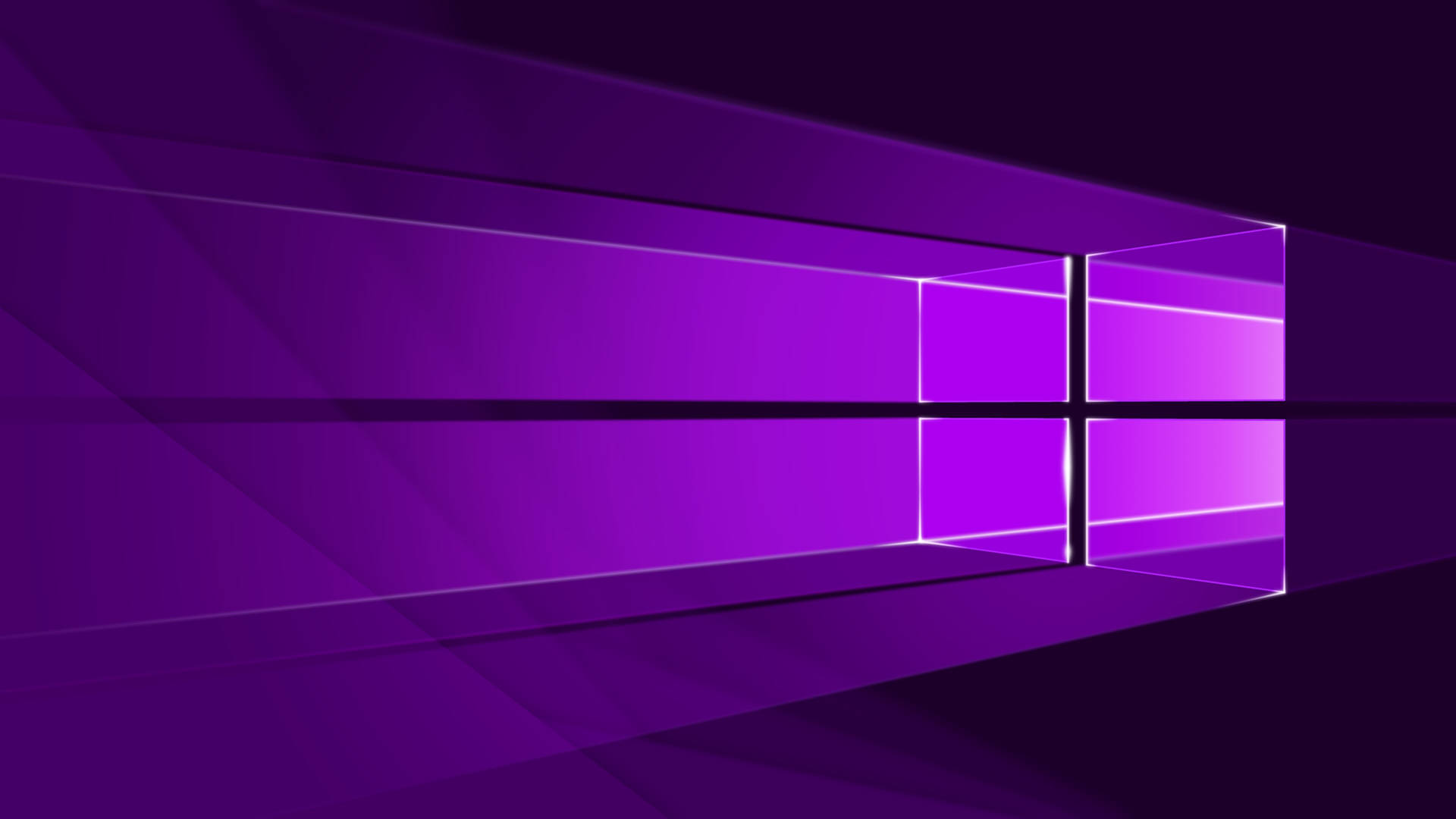 Koyu Neon Mor Windows Logosu