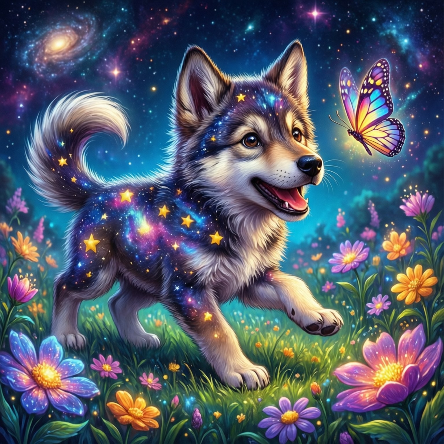 Kozmik Köpek Yavrusu Oyunu Duvar Kağıdı