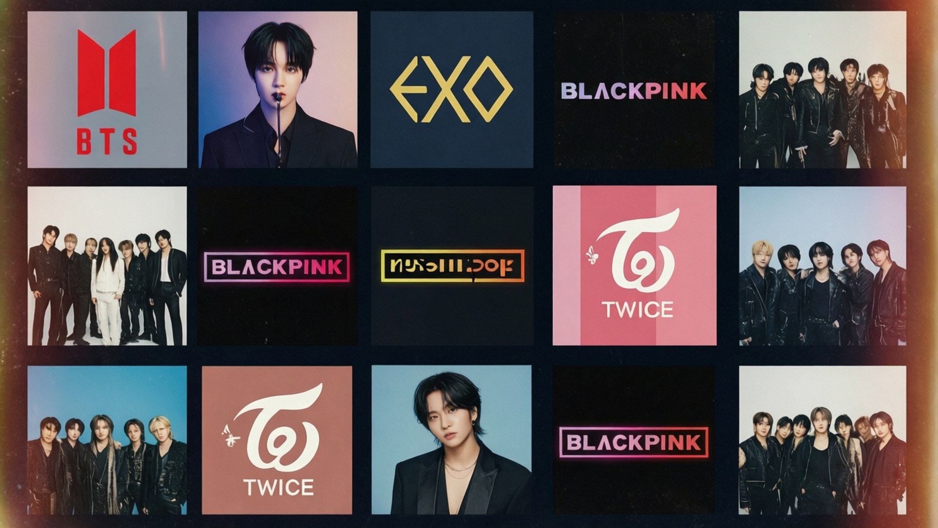 Kpop Albüm Kolajı Duvar Kağıdı