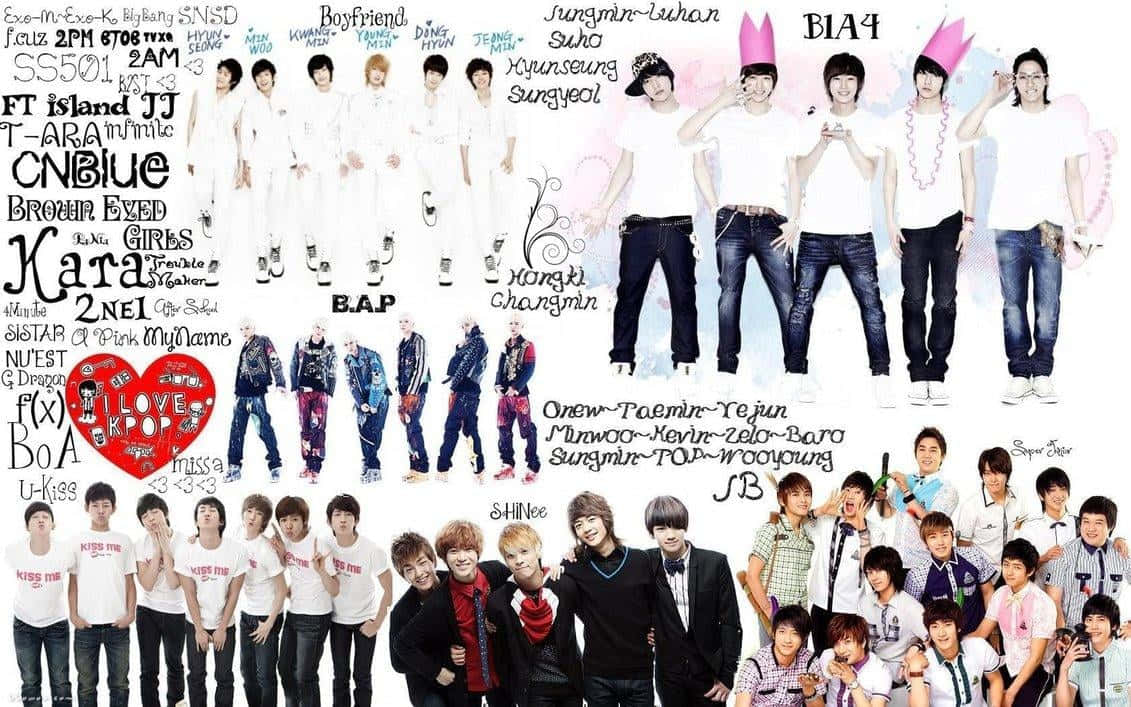 Kpop Yıldızlarının Sahnedeki Karizması Duvar Kağıdı